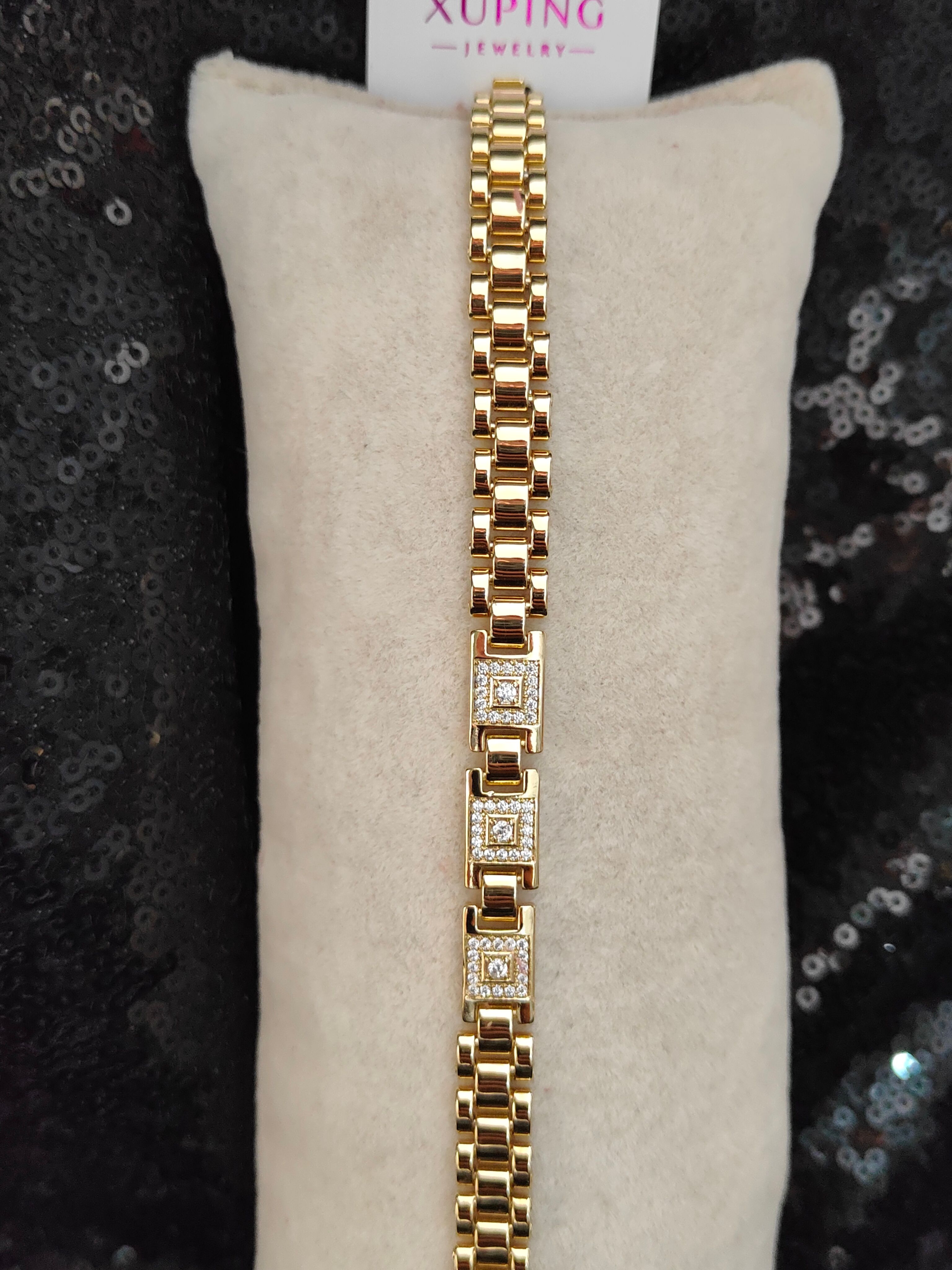 Vip Seri Xuping Bileklik - Gold - 4