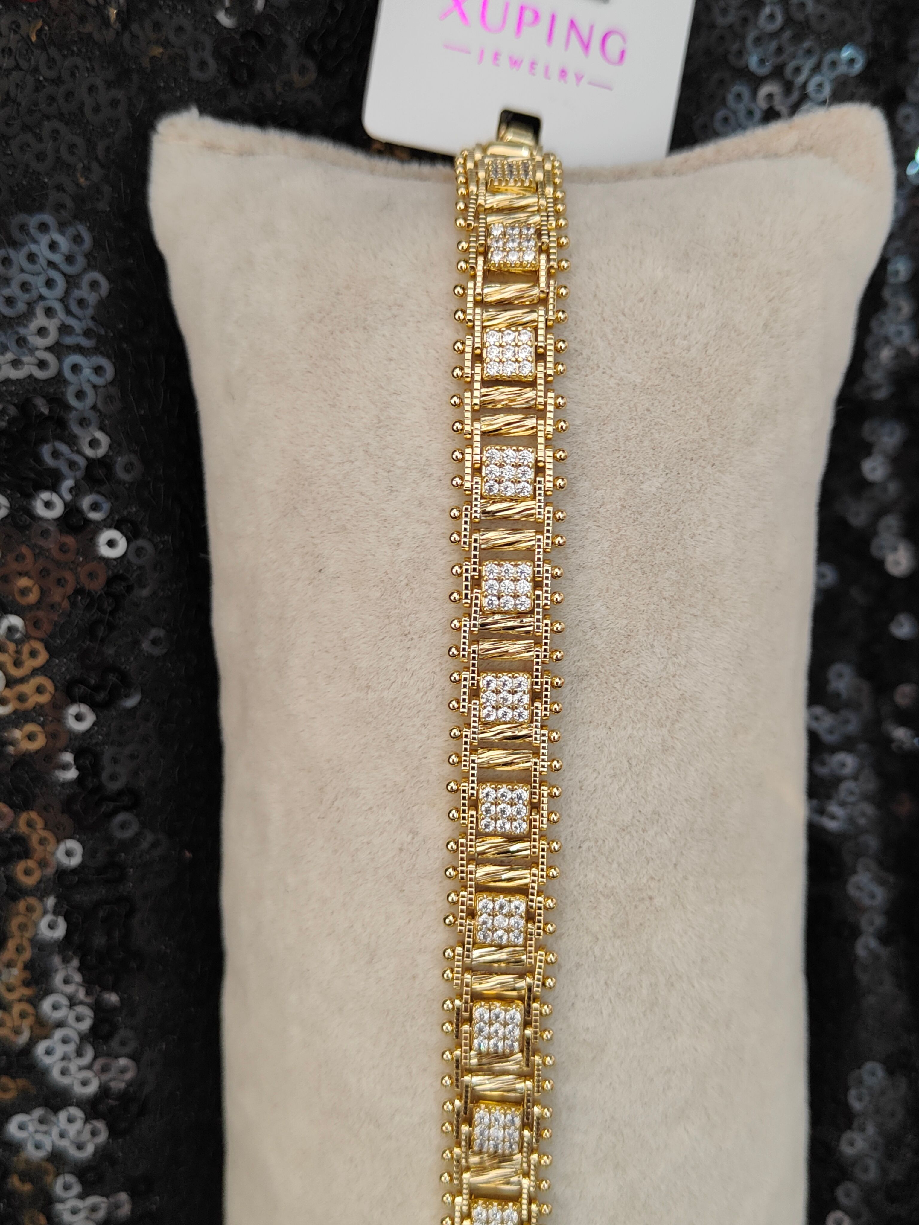Vip Seri Xuping Bileklik - Gold - 7