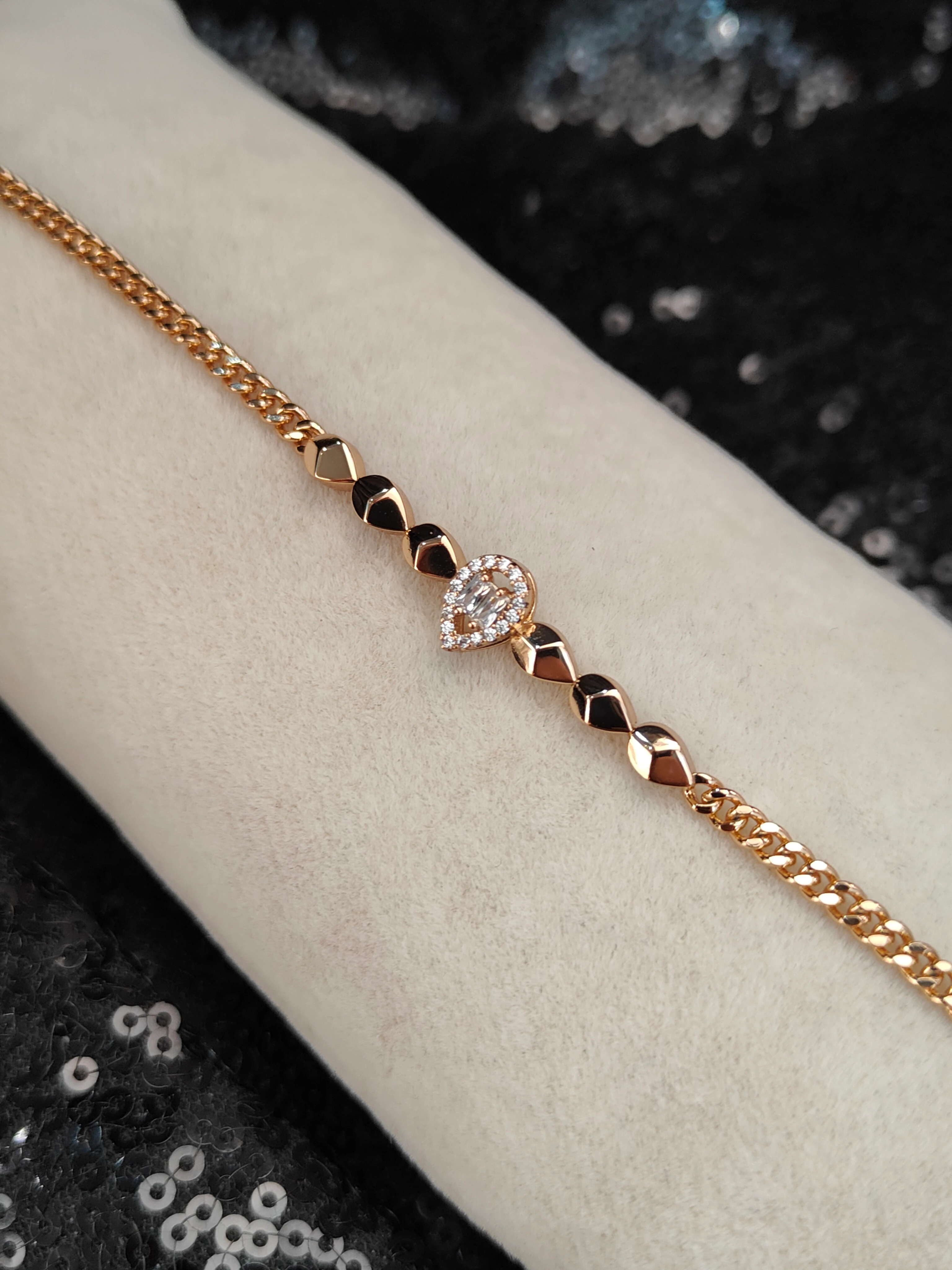 Vip Seri Xuping Bileklik - Rose Gold