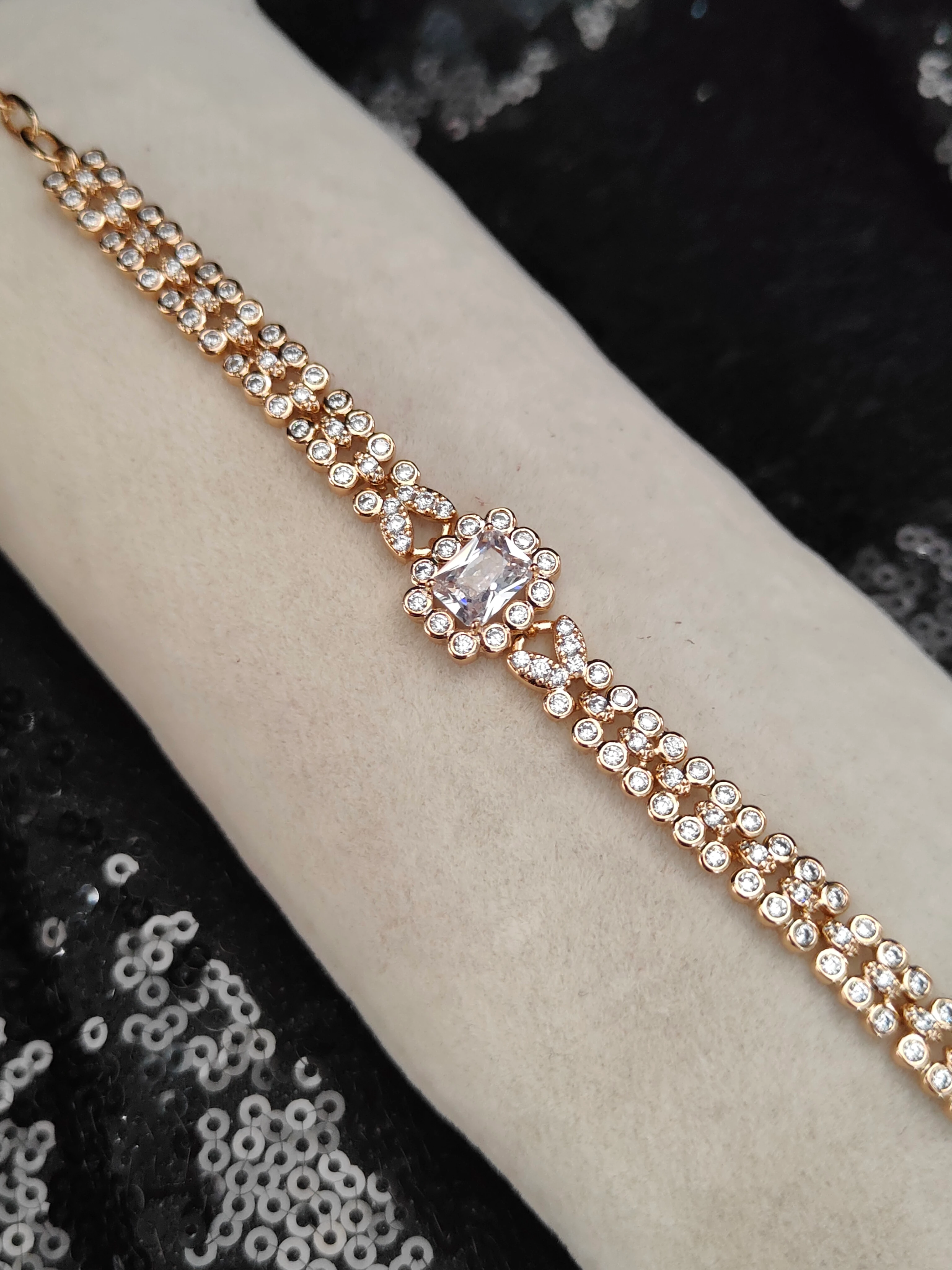 Vip Seri Xuping Bileklik - Rose Gold