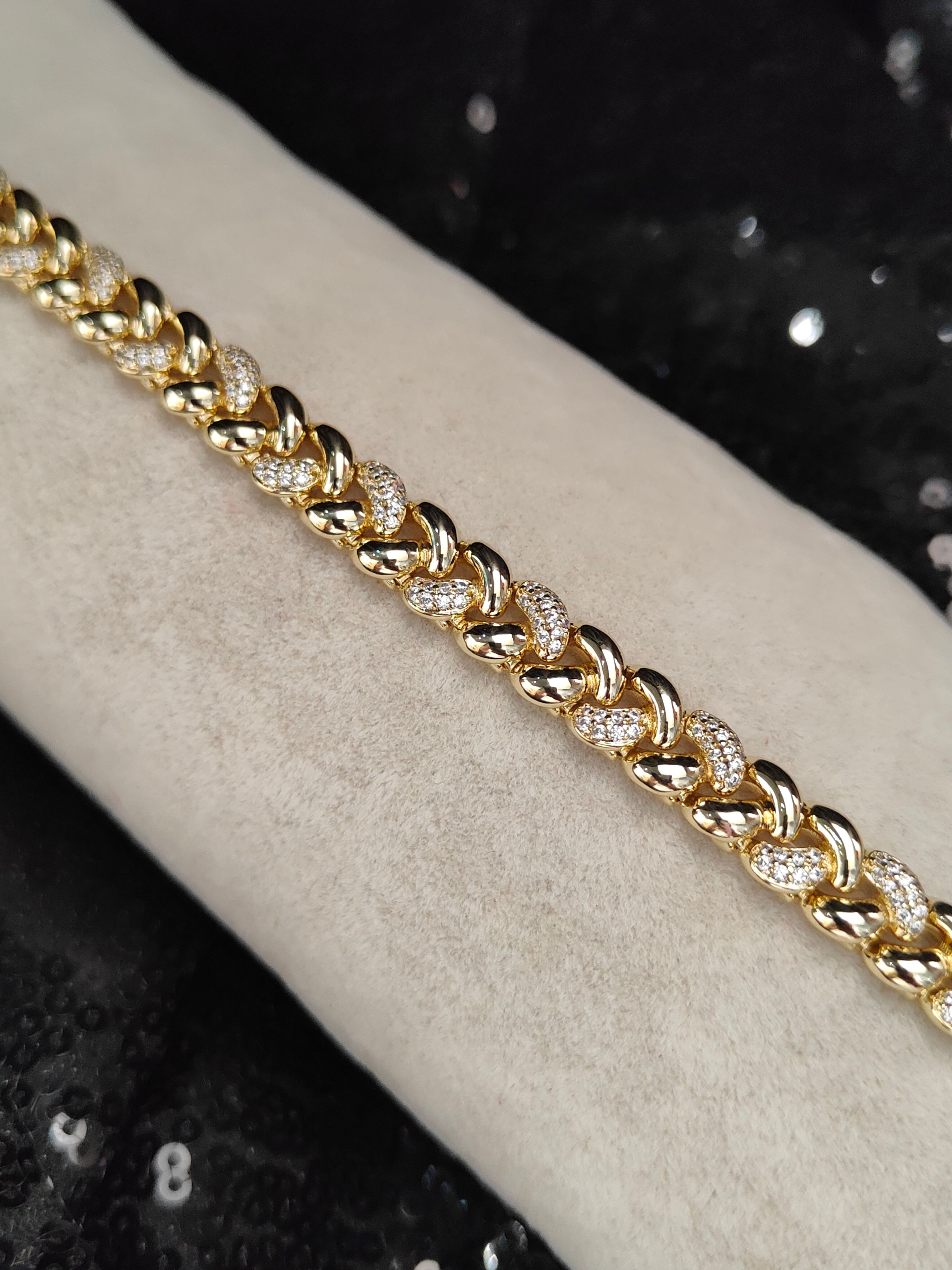 Vip Seri Xuping Bileklik - Gold - 9