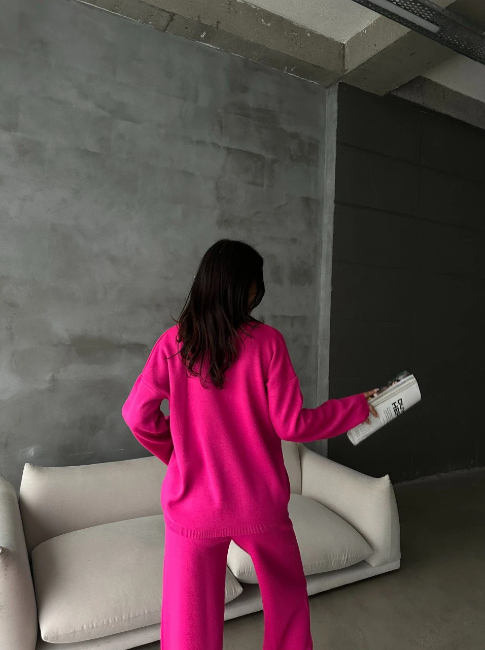 Pantolonlu İpek Triko Takım