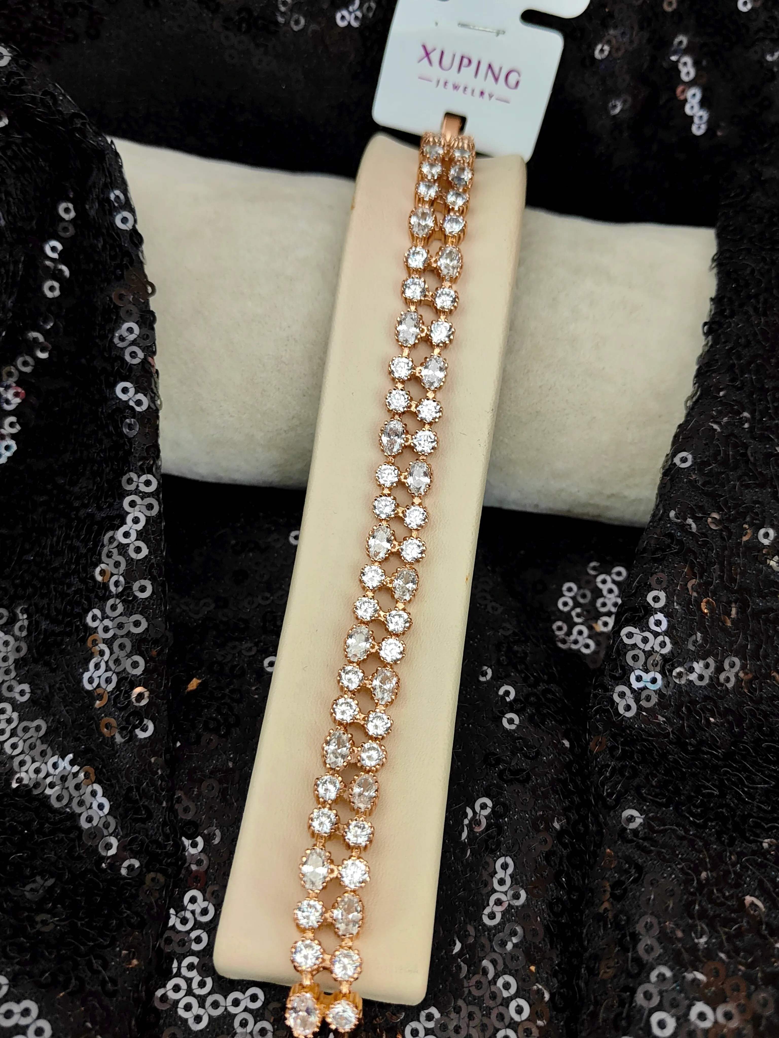 Xuping Vip Seri 18K Rose Gold Renk Bileklik