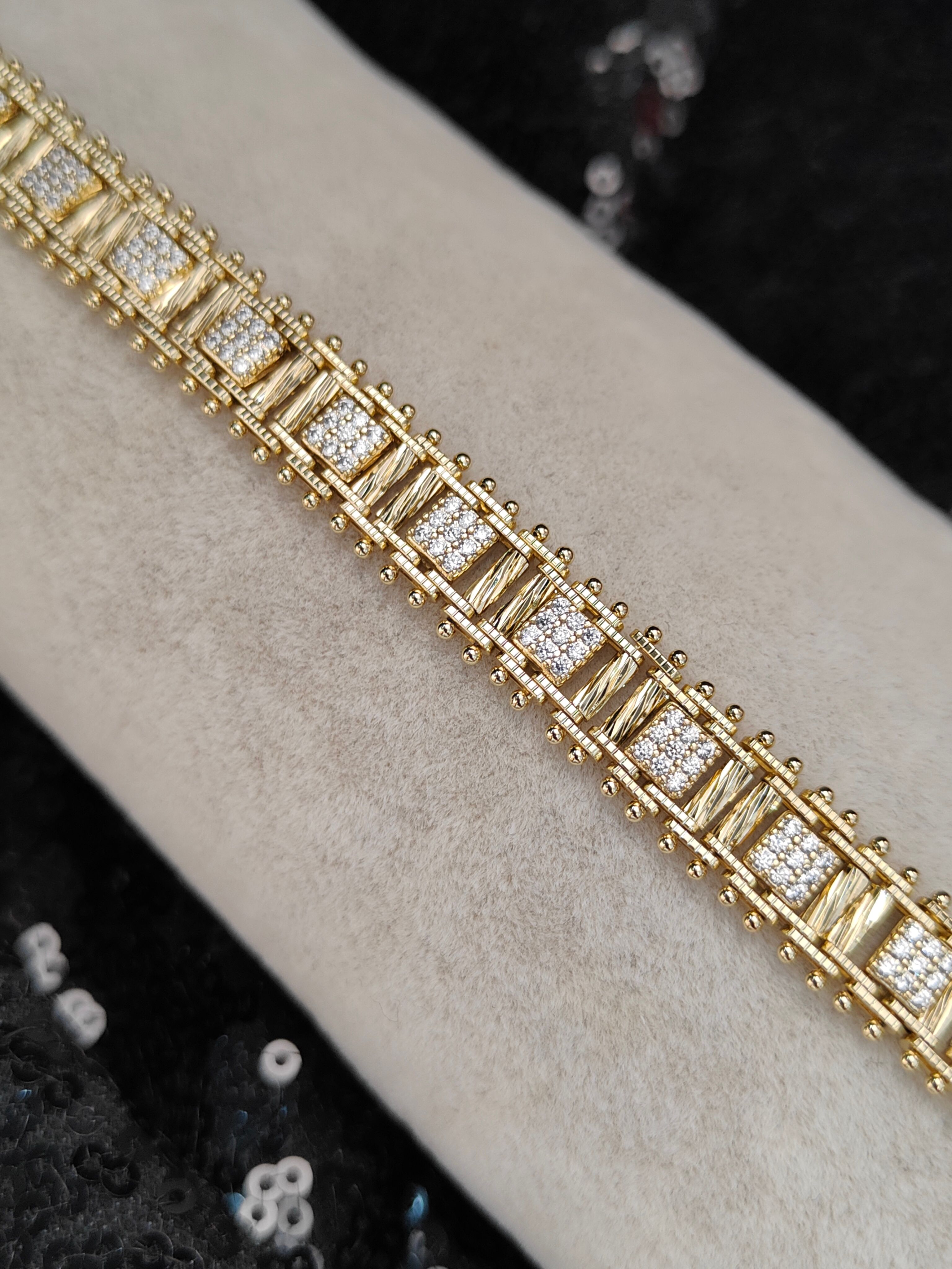 Vip Seri Xuping Bileklik - Gold - 7