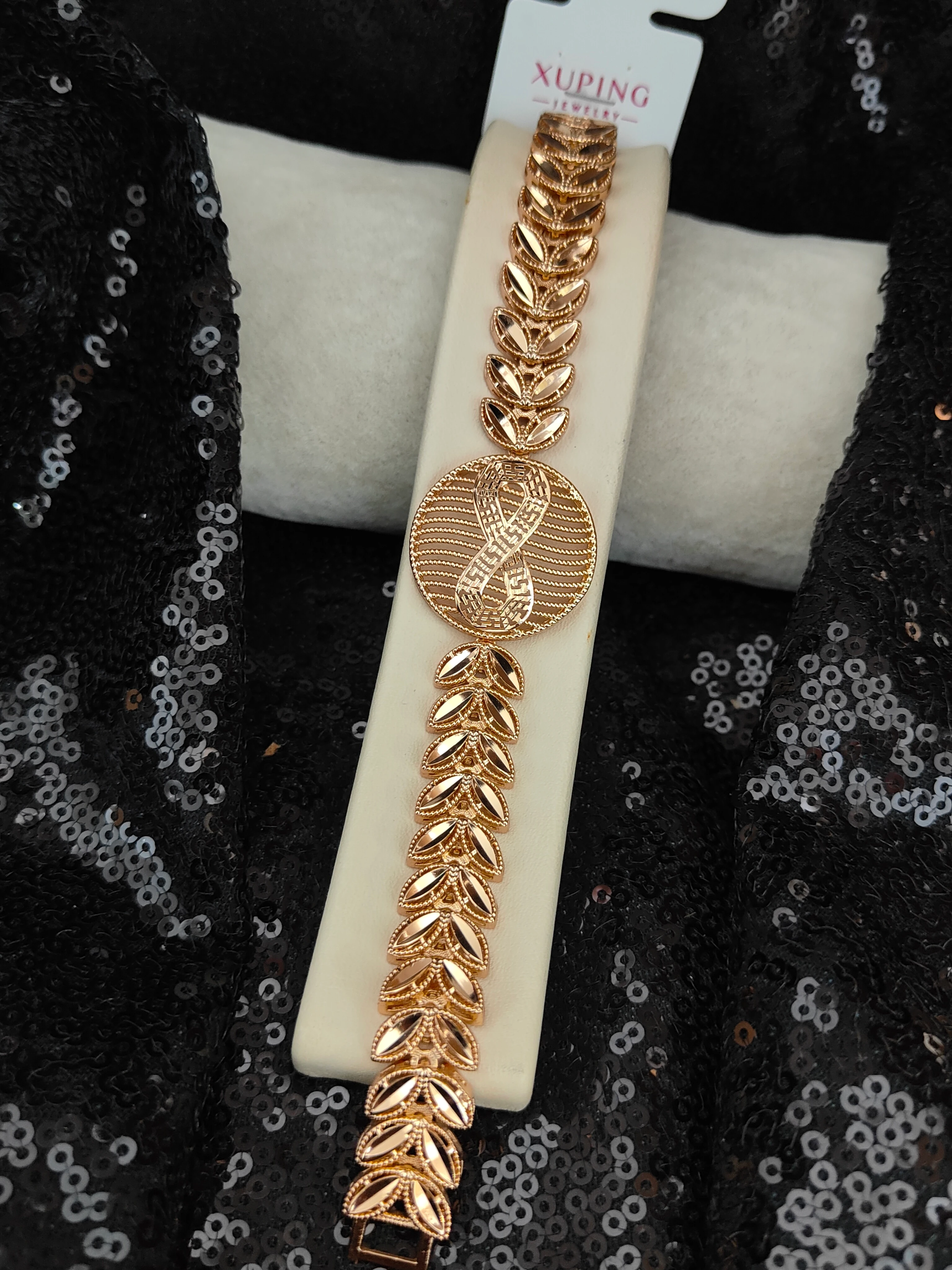 Xuping Vip Seri 18K Rose Gold Renk Bileklik - 2