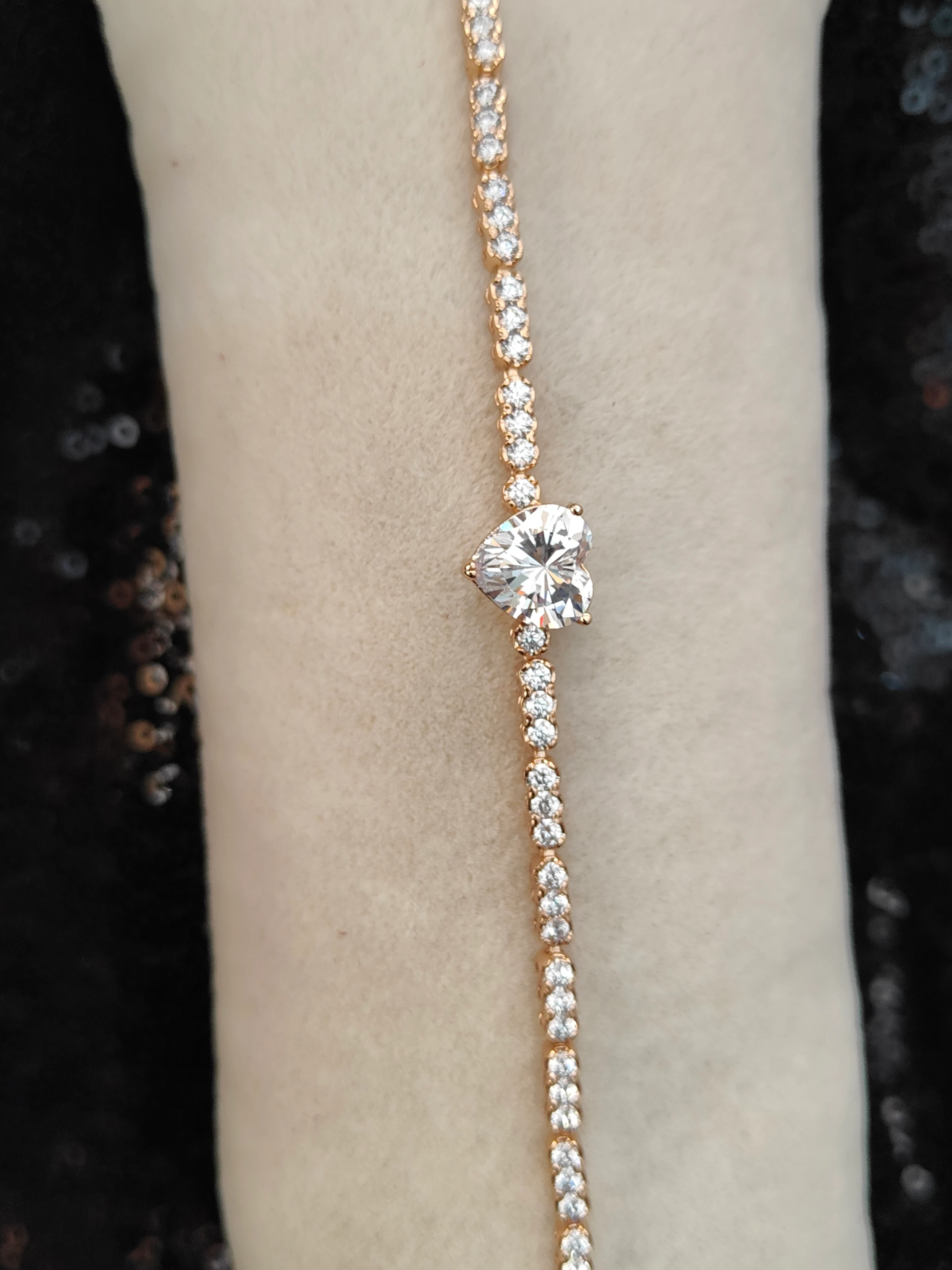 Vip Seri Xuping Bileklik - Rose Gold