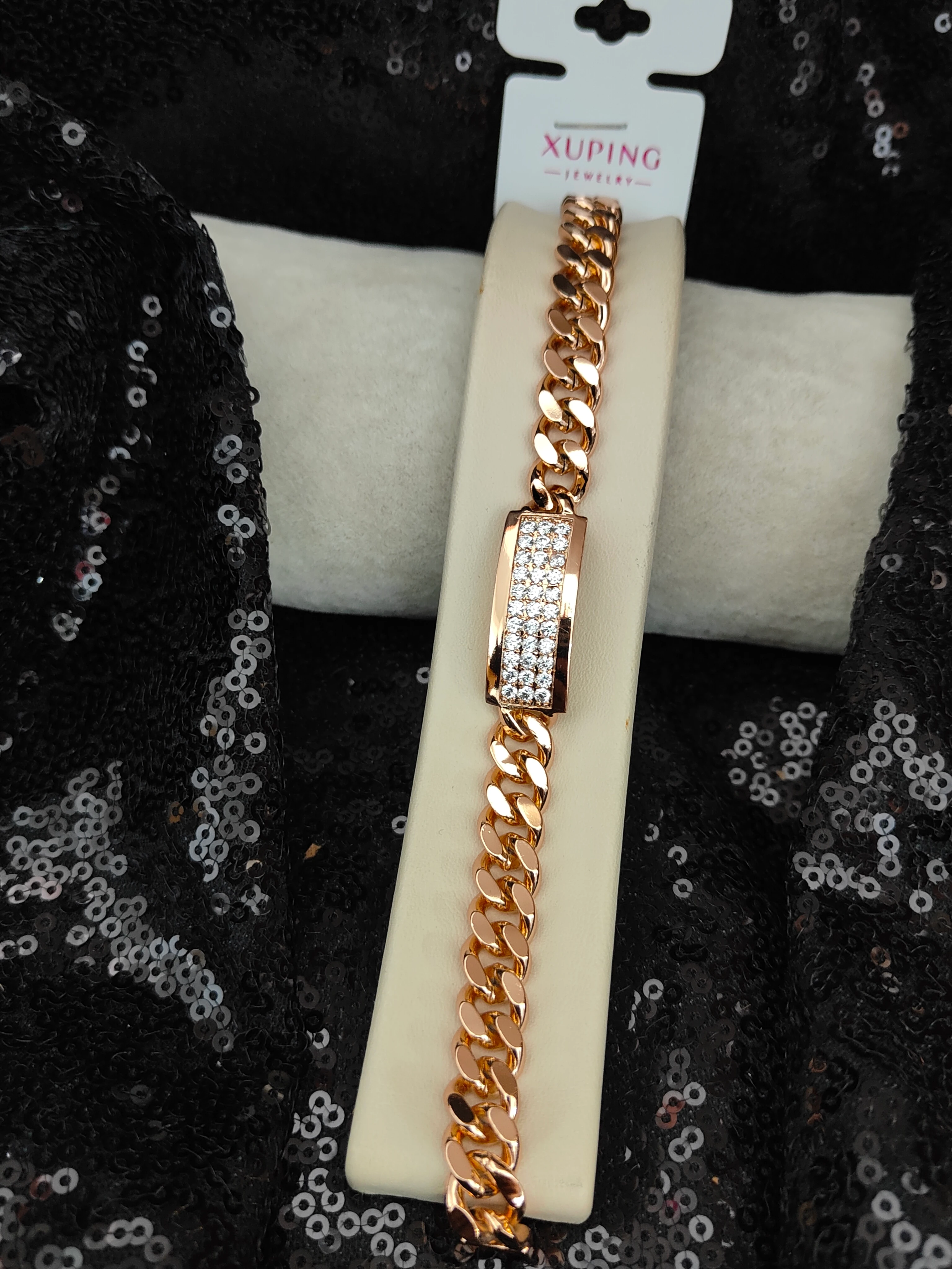 Xuping Vip Seri 18K Rose Gold Renk Bileklik - 8