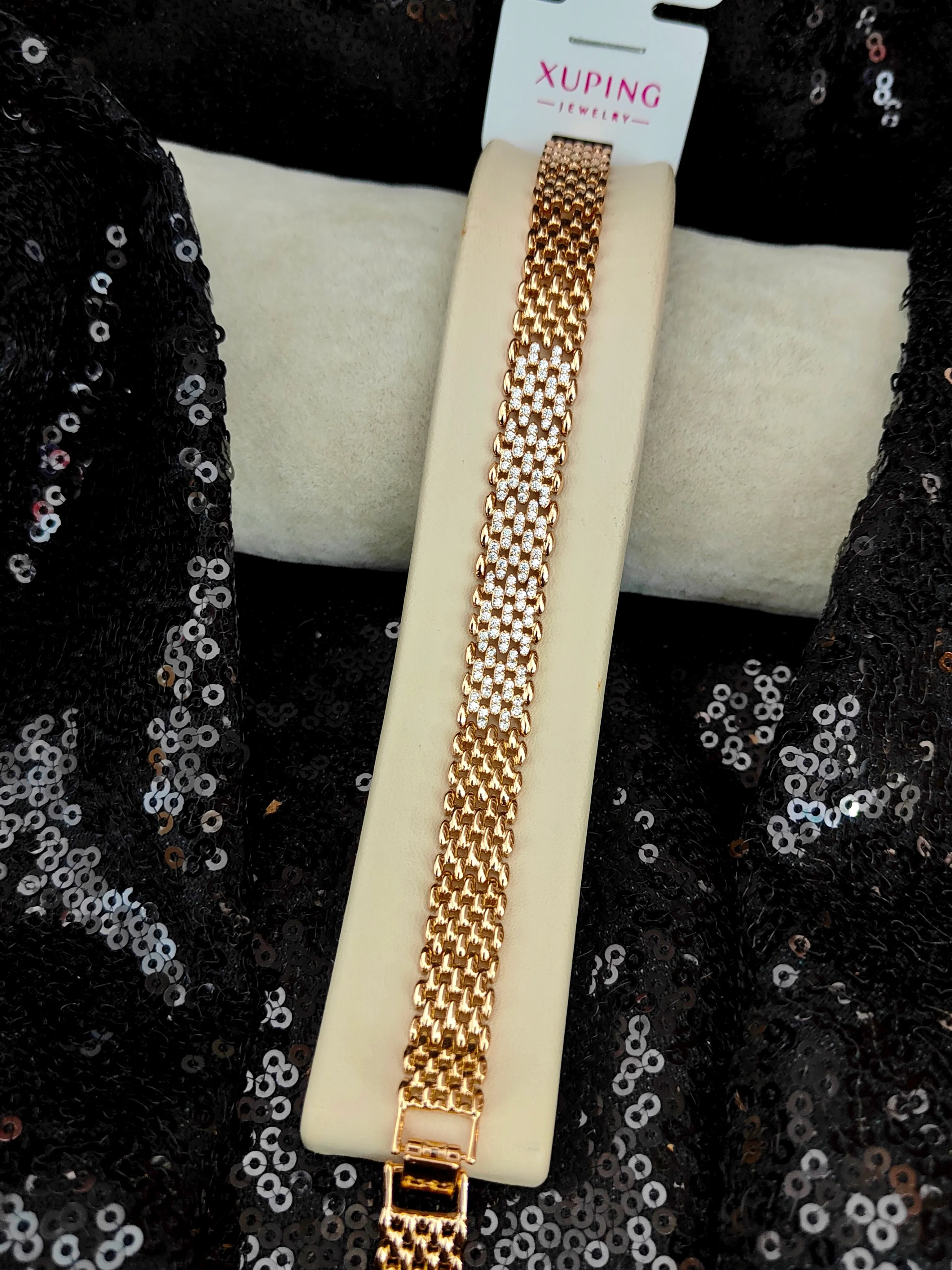 Xuping Vip Seri 18K Rose Gold Renk Bileklik - 10