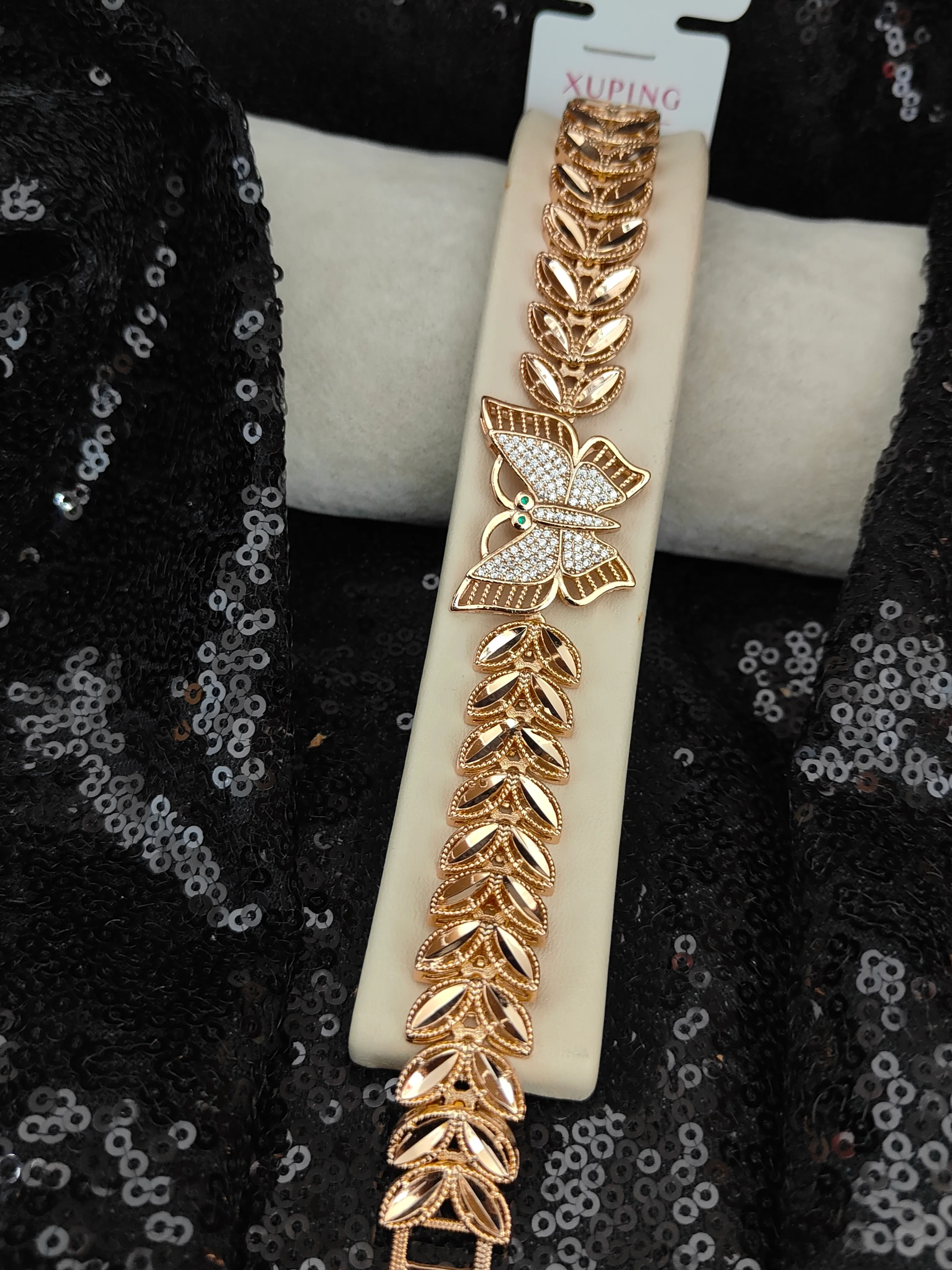 Xuping Vip Seri 18K Rose Gold Renk Bileklik - 4