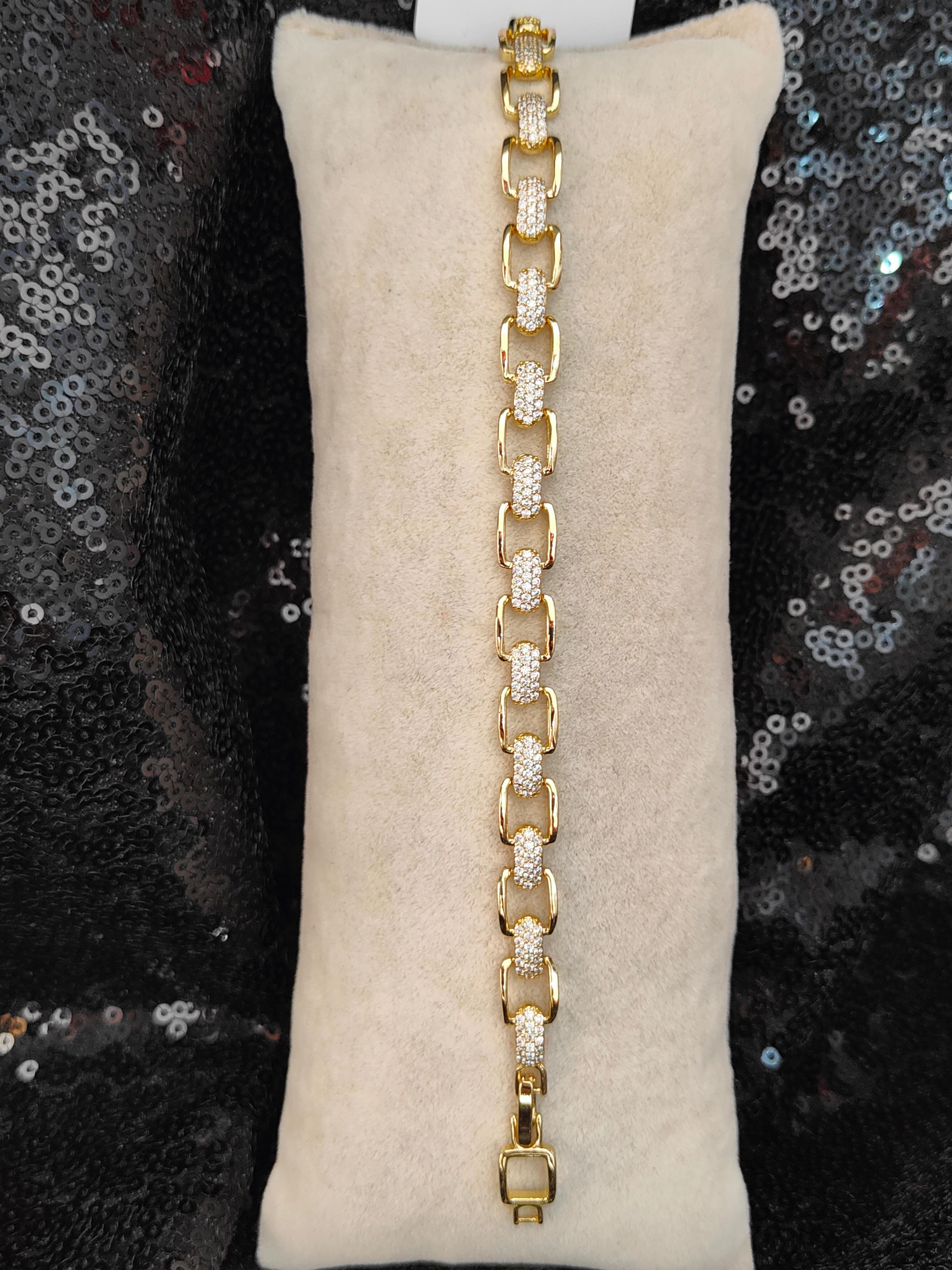 Vip Seri Xuping Bileklik - Gold - 5