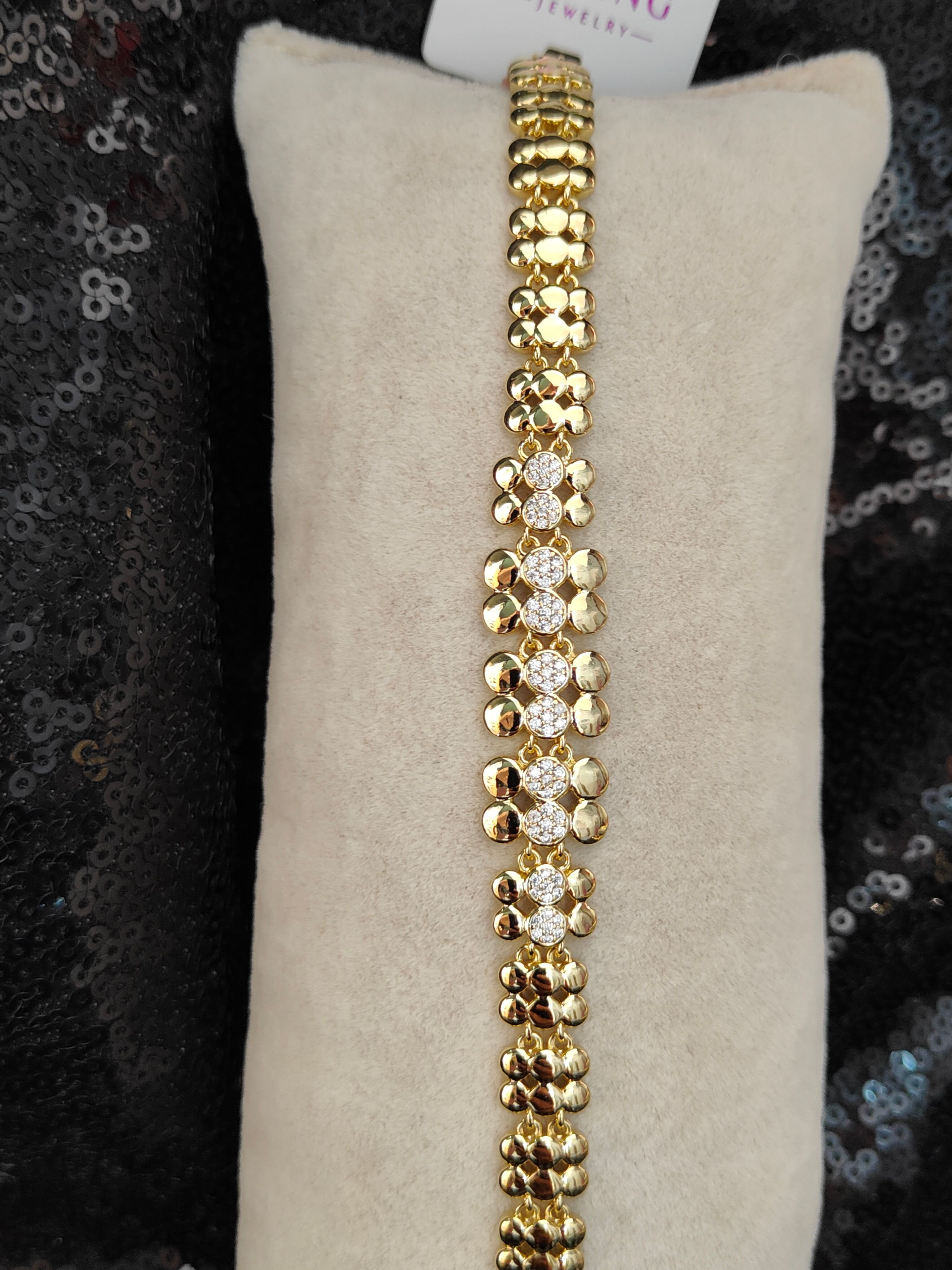 Vip Seri Xuping Bileklik - Gold - 6
