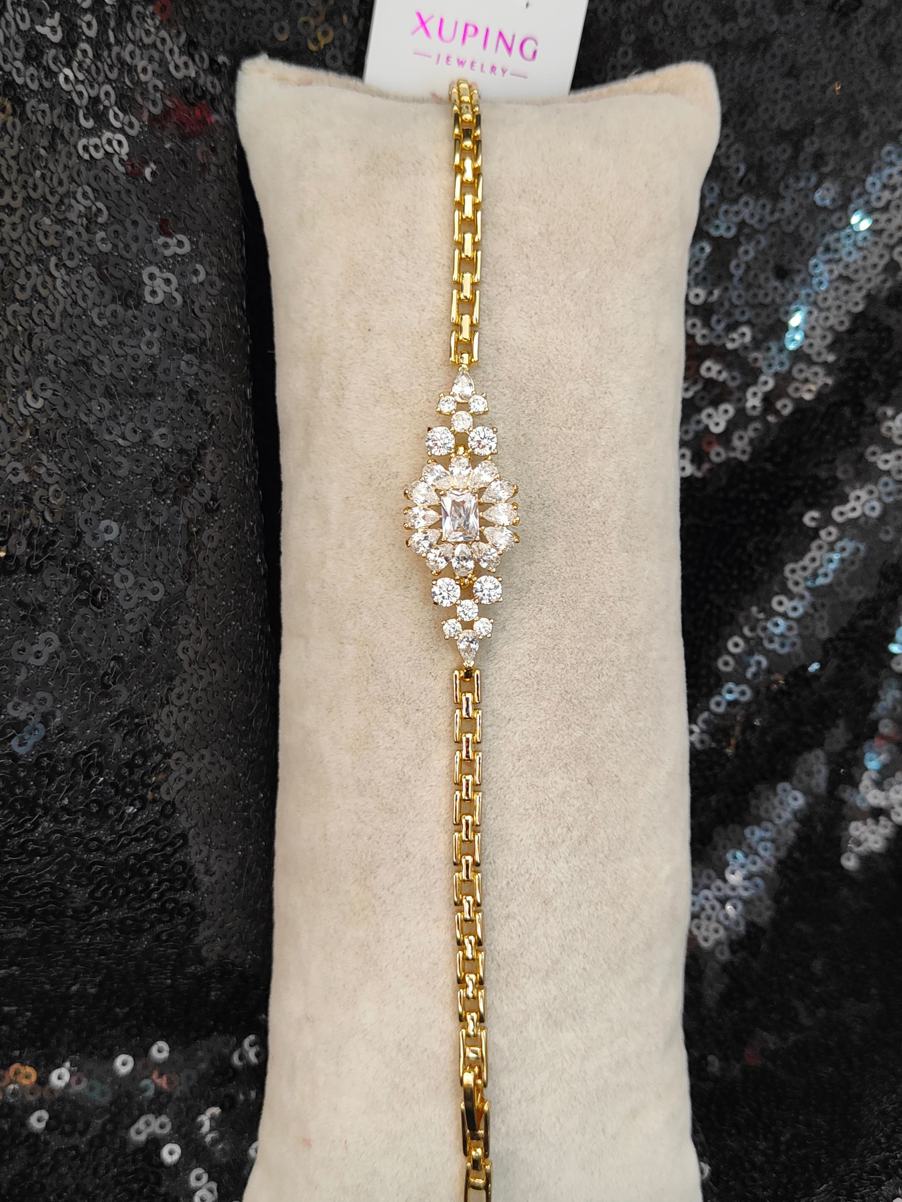 Vip Seri Xuping Bileklik - Gold - 9