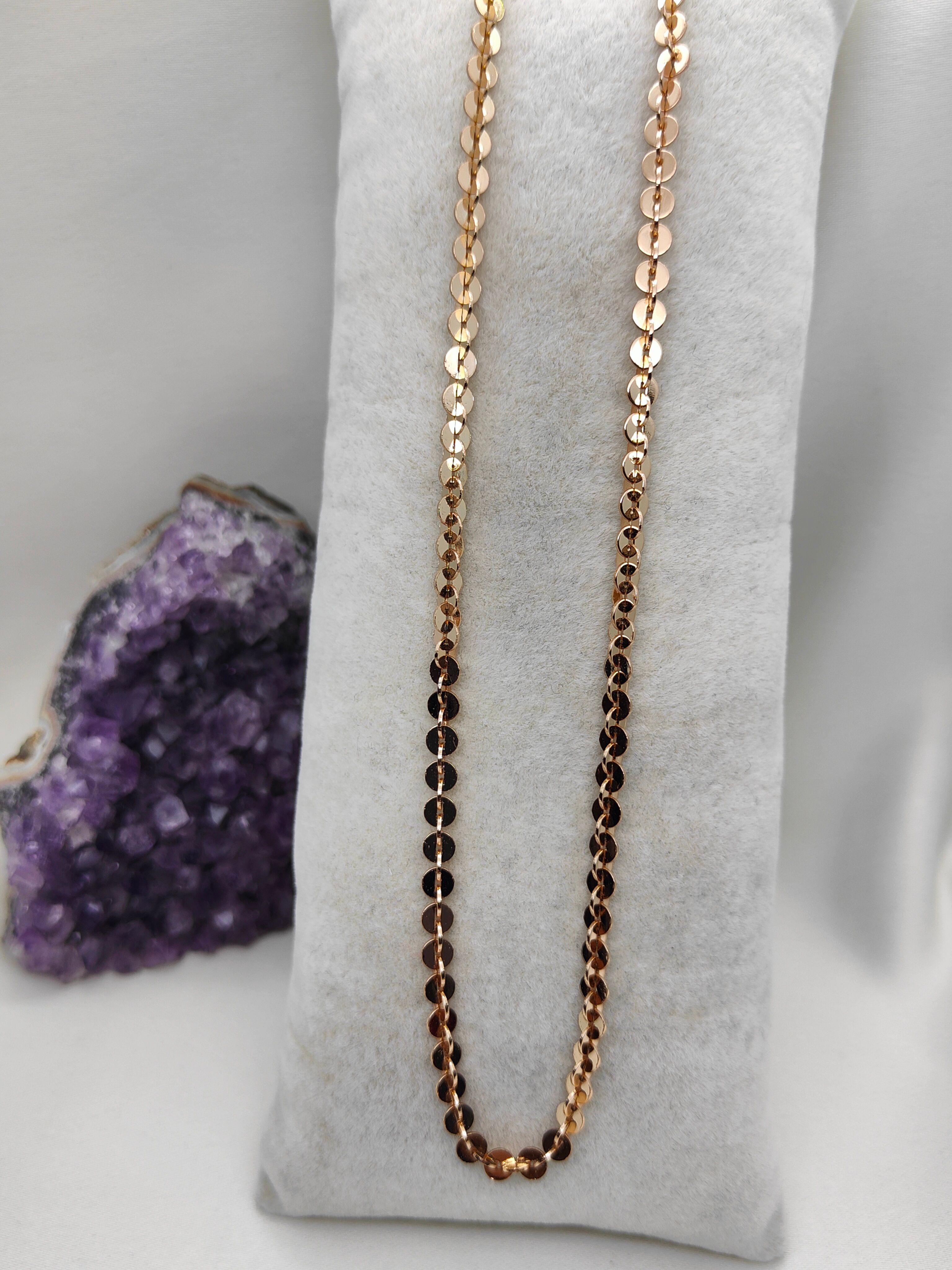 Özel Vip Seri 50cm Zincir Kolye Modelleri - Rose Gold