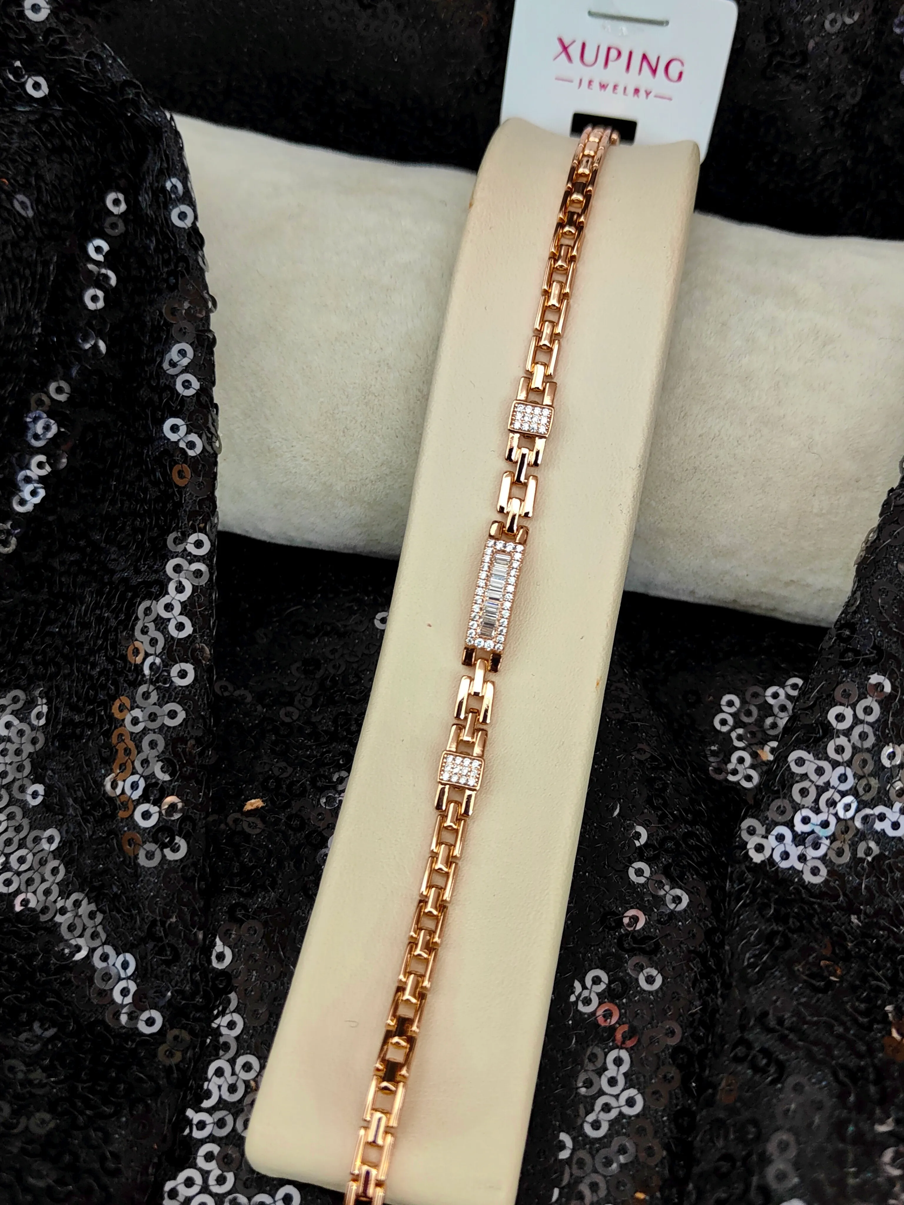 Xuping Vip Seri 18K Rose Gold Renk Bileklik