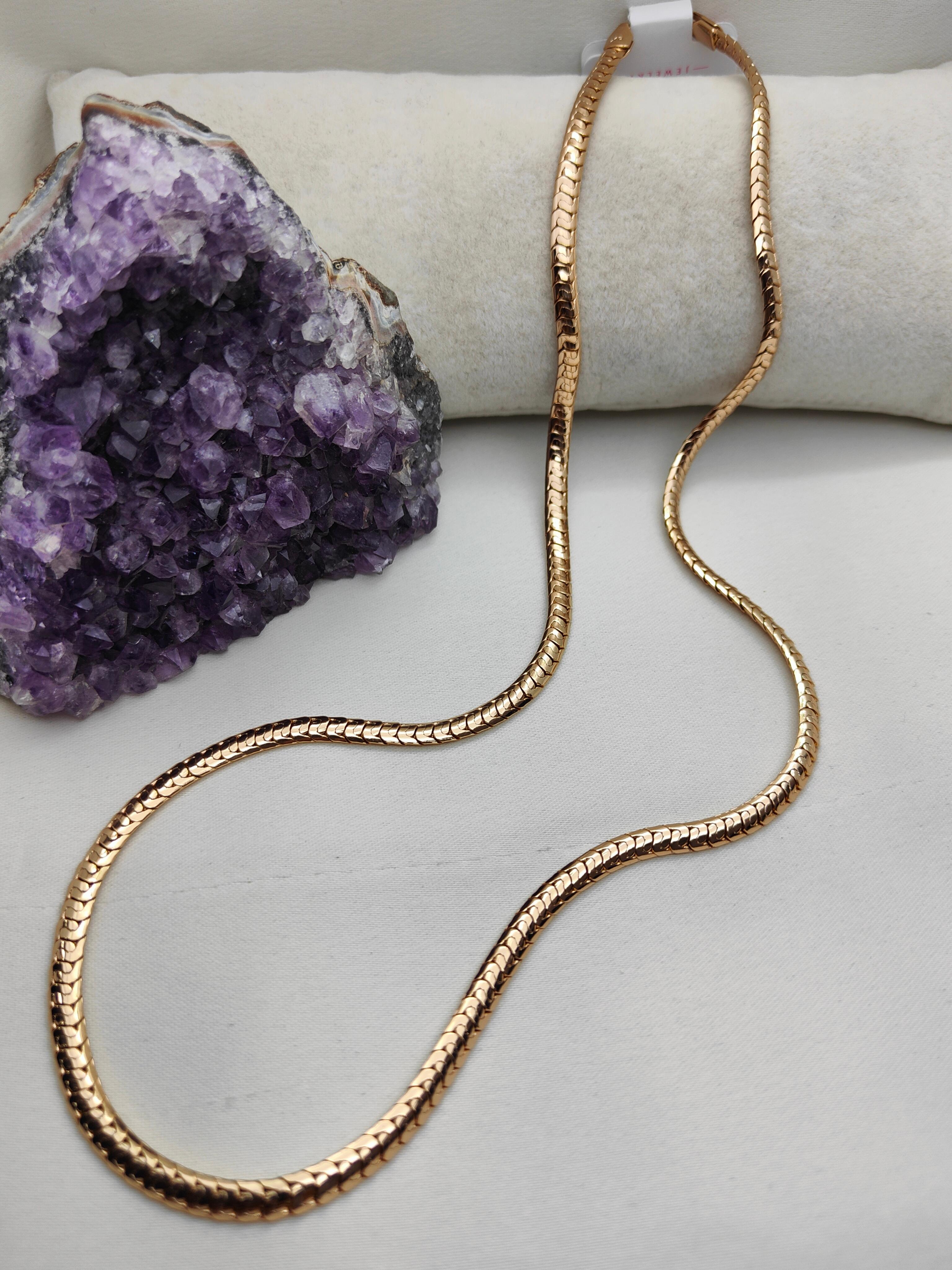Özel Vip Seri 60cm Zincir Kolye Modelleri - Rose Gold