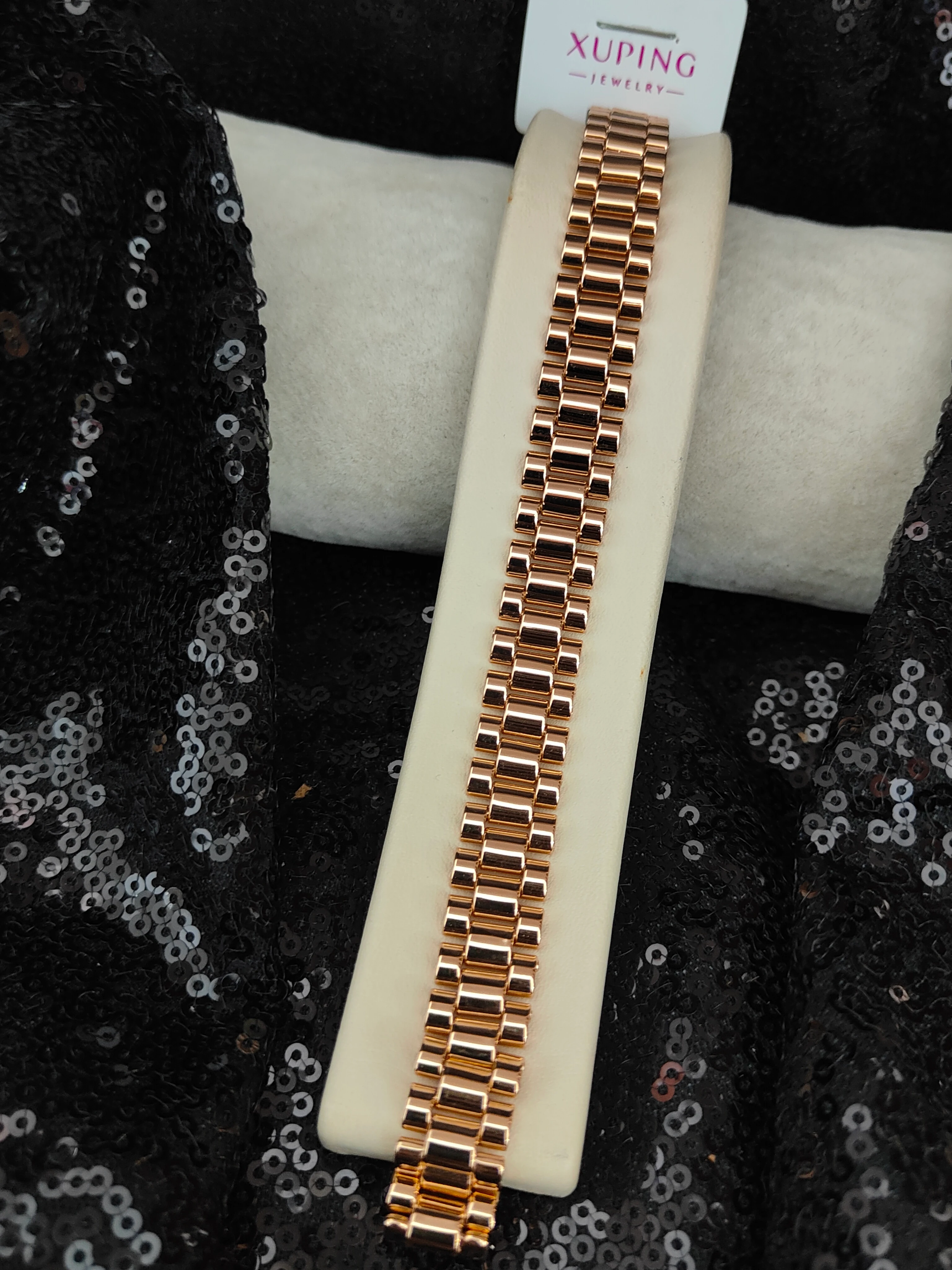 Xuping Vip Seri 18K Rose Gold Renk Bileklik - 10