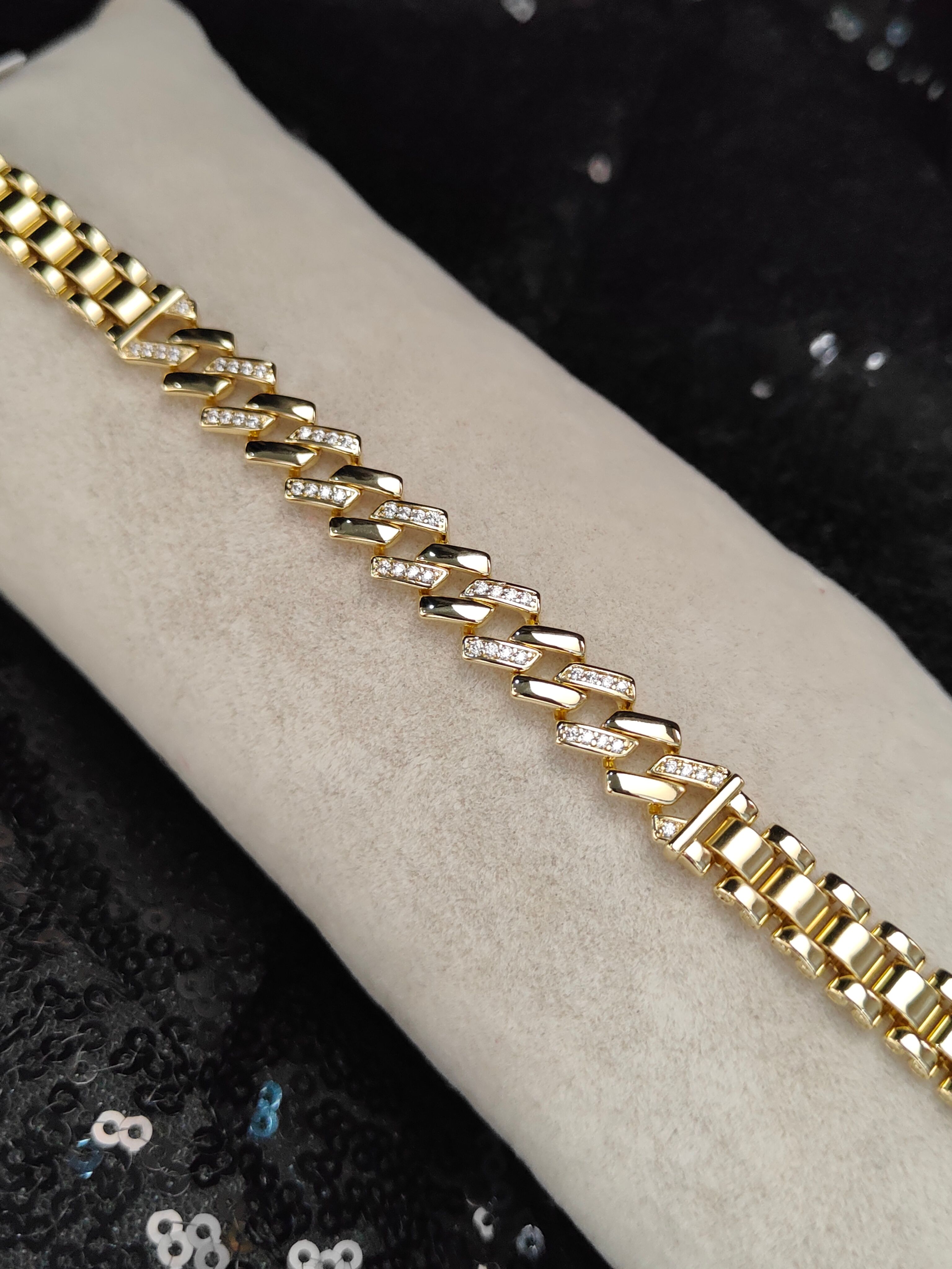Vip Seri Xuping Bileklik - Gold - 7
