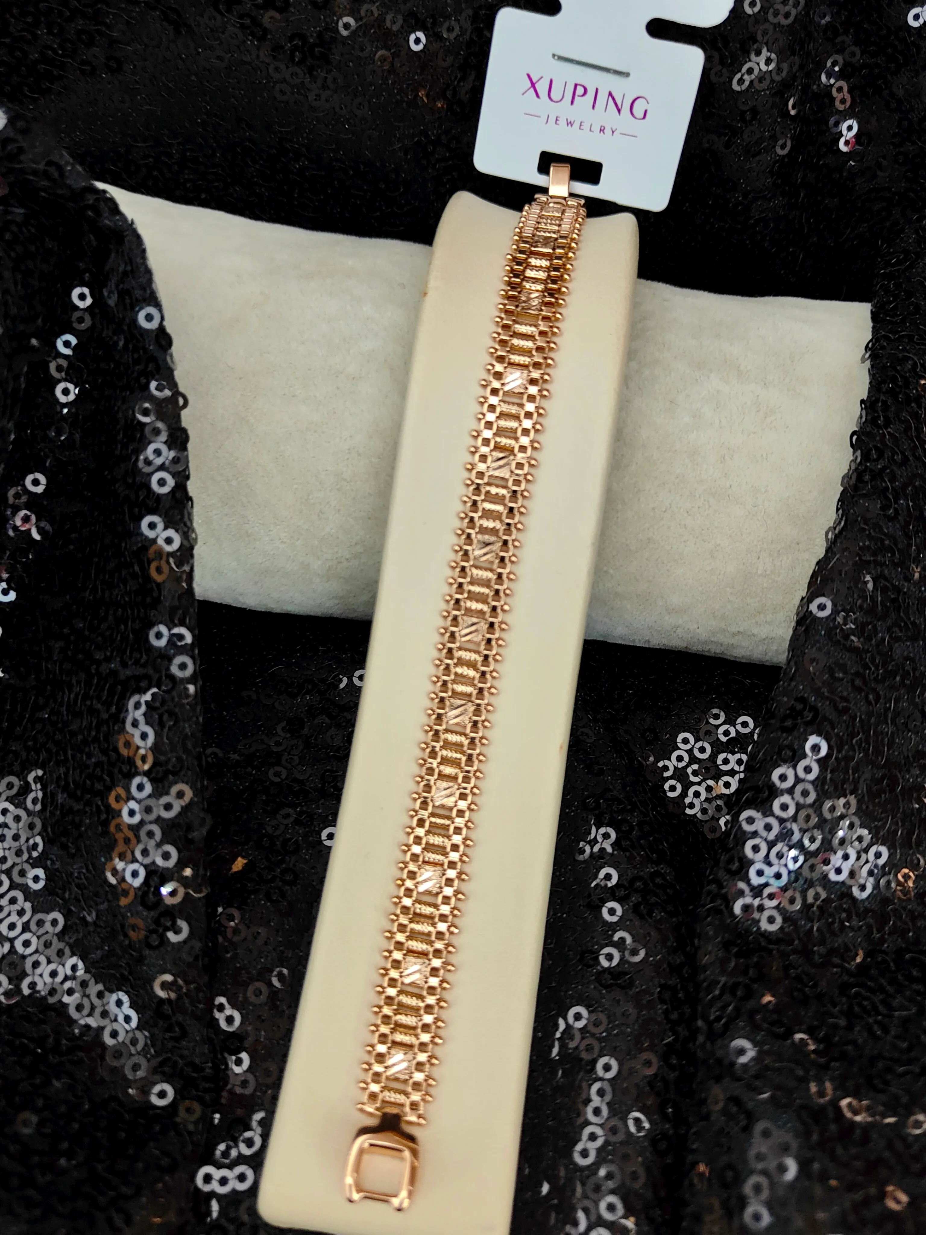 Xuping Vip Seri 18K Rose Gold Renk Bileklik - 6