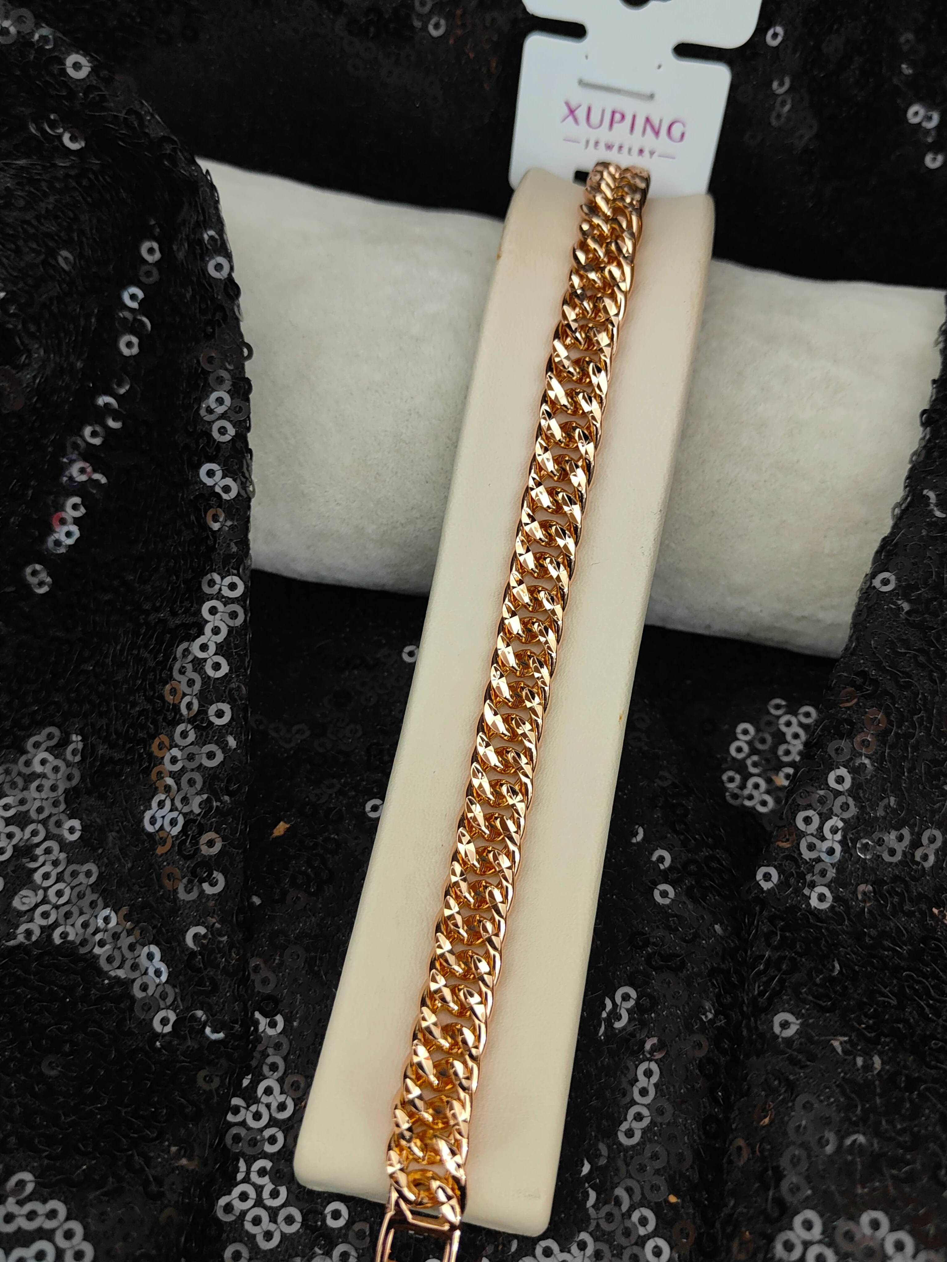 Xuping Vip Seri 18K Rose Gold Renk Bileklik - 4