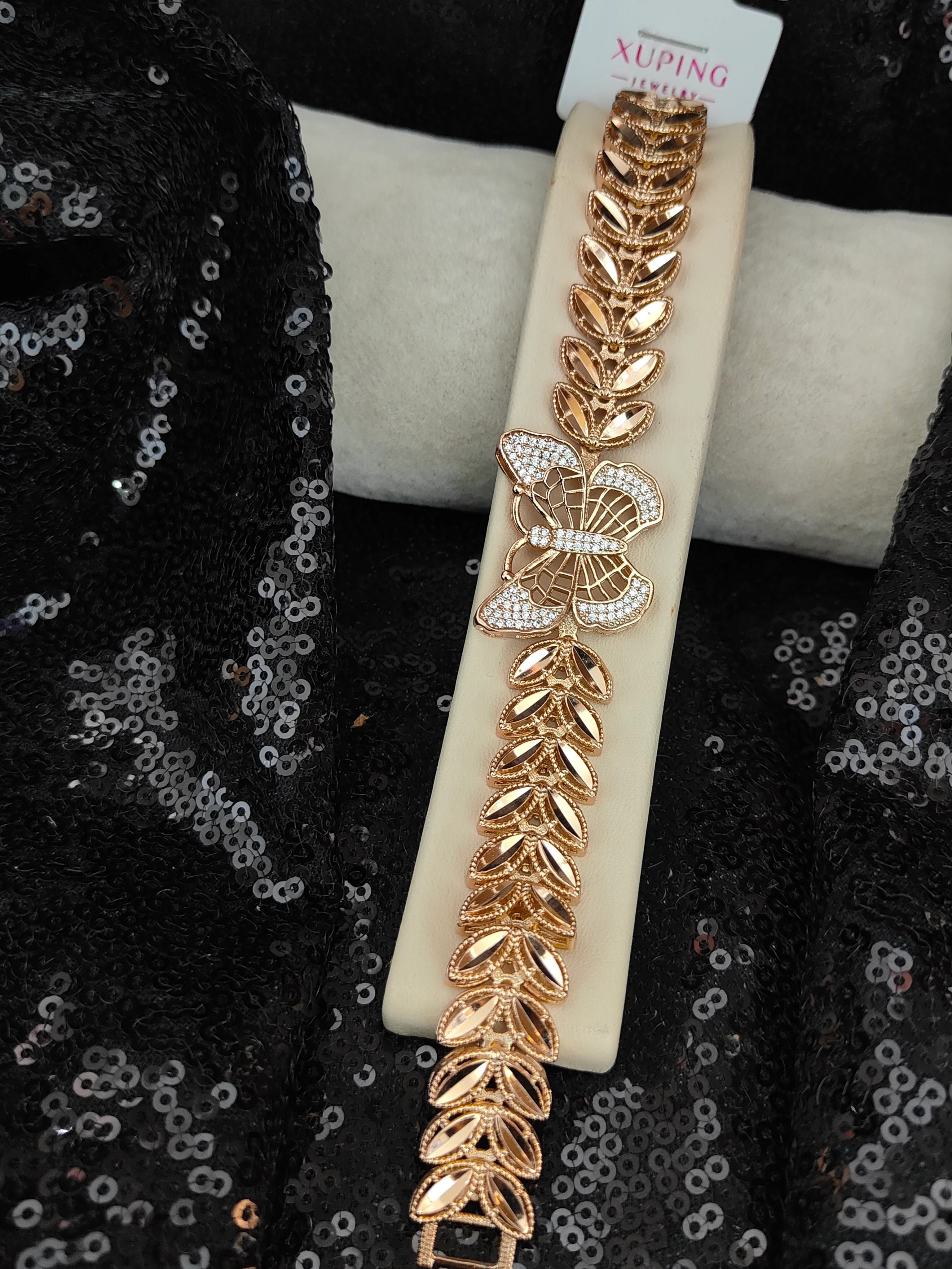 Xuping Vip Seri 18K Rose Gold Renk Bileklik - 3