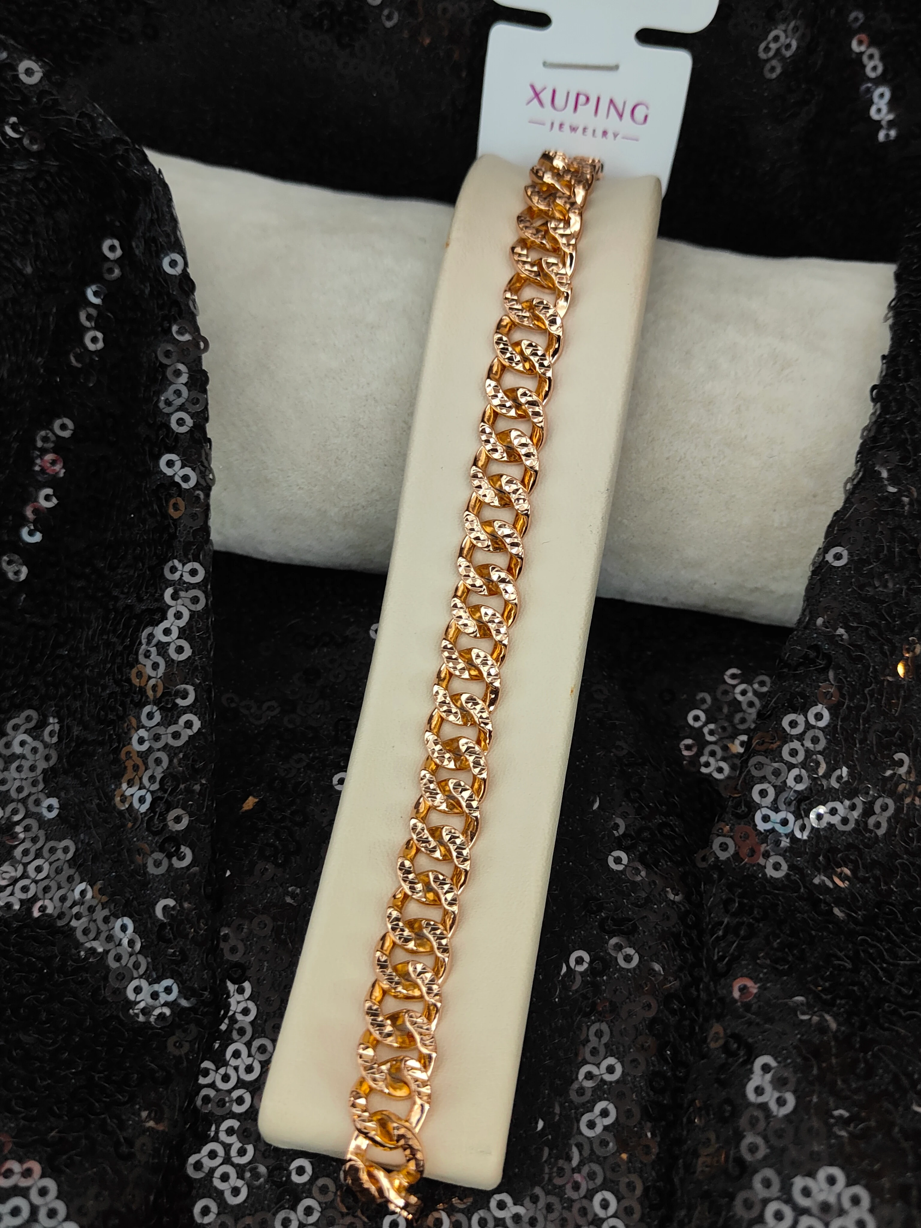 Xuping Vip Seri 18K Rose Gold Renk Bileklik - 3