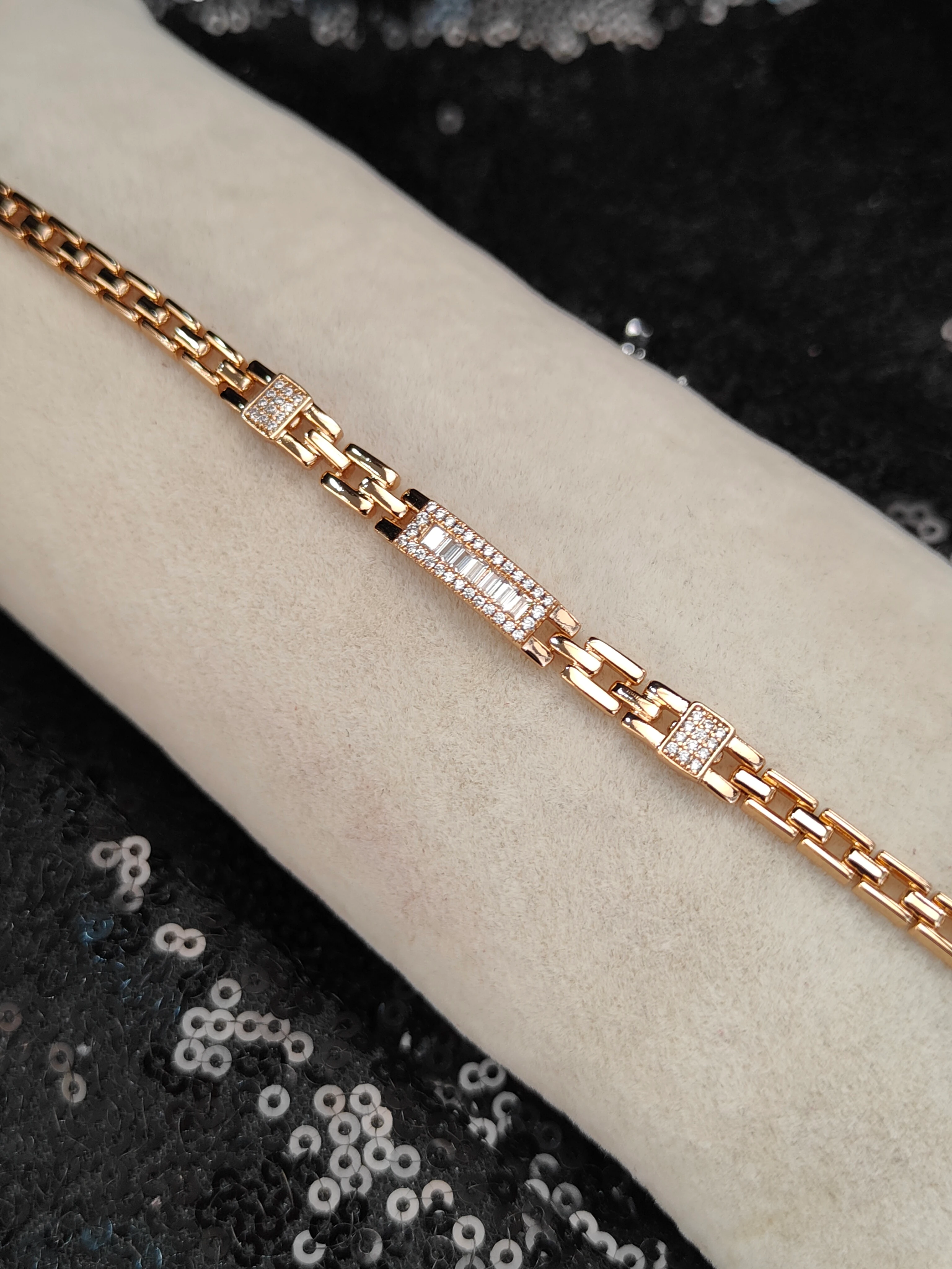 Vip Seri Xuping Bileklik - Rose Gold