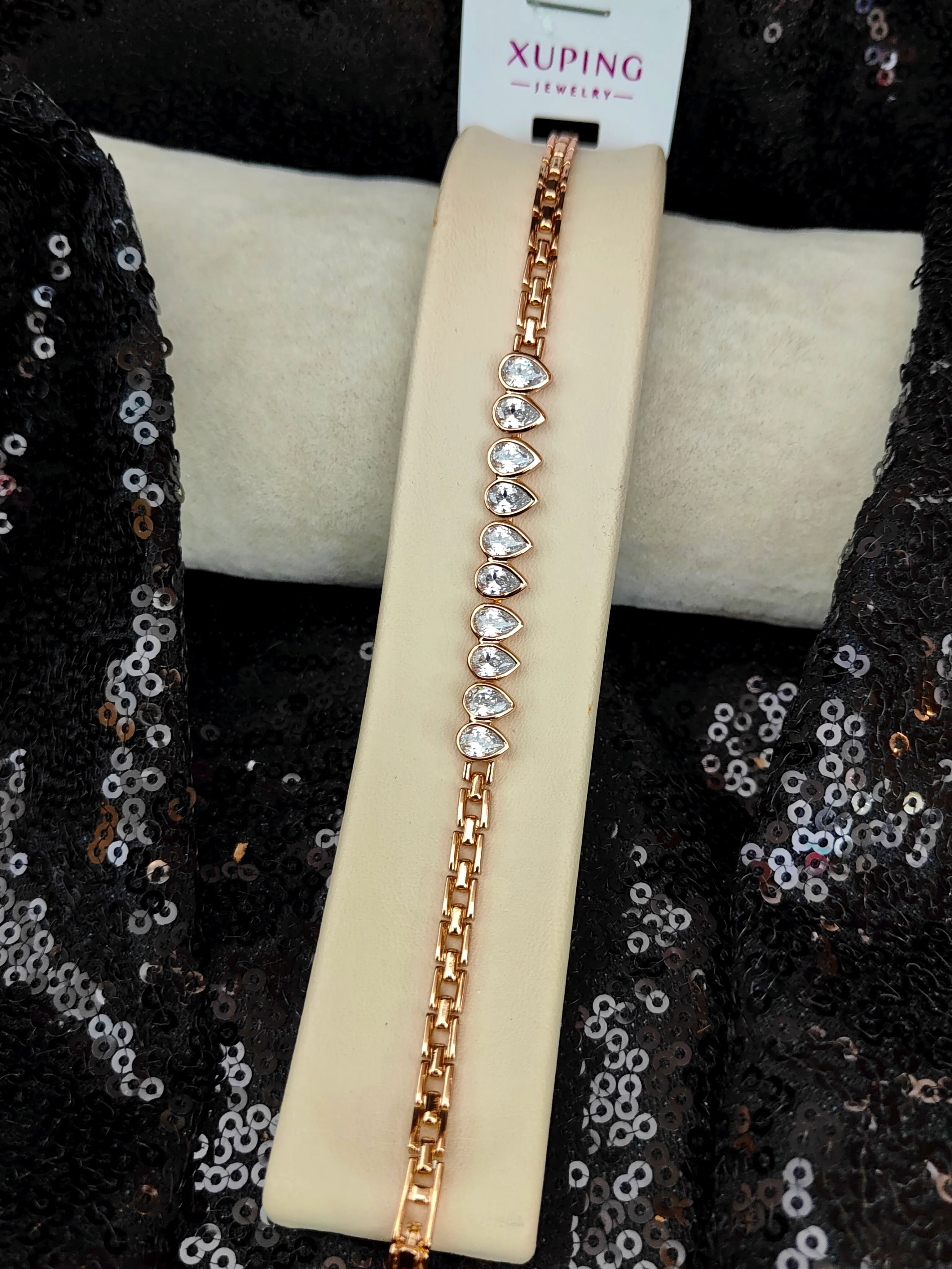 Xuping Vip Seri 18K Rose Gold Renk Bileklik