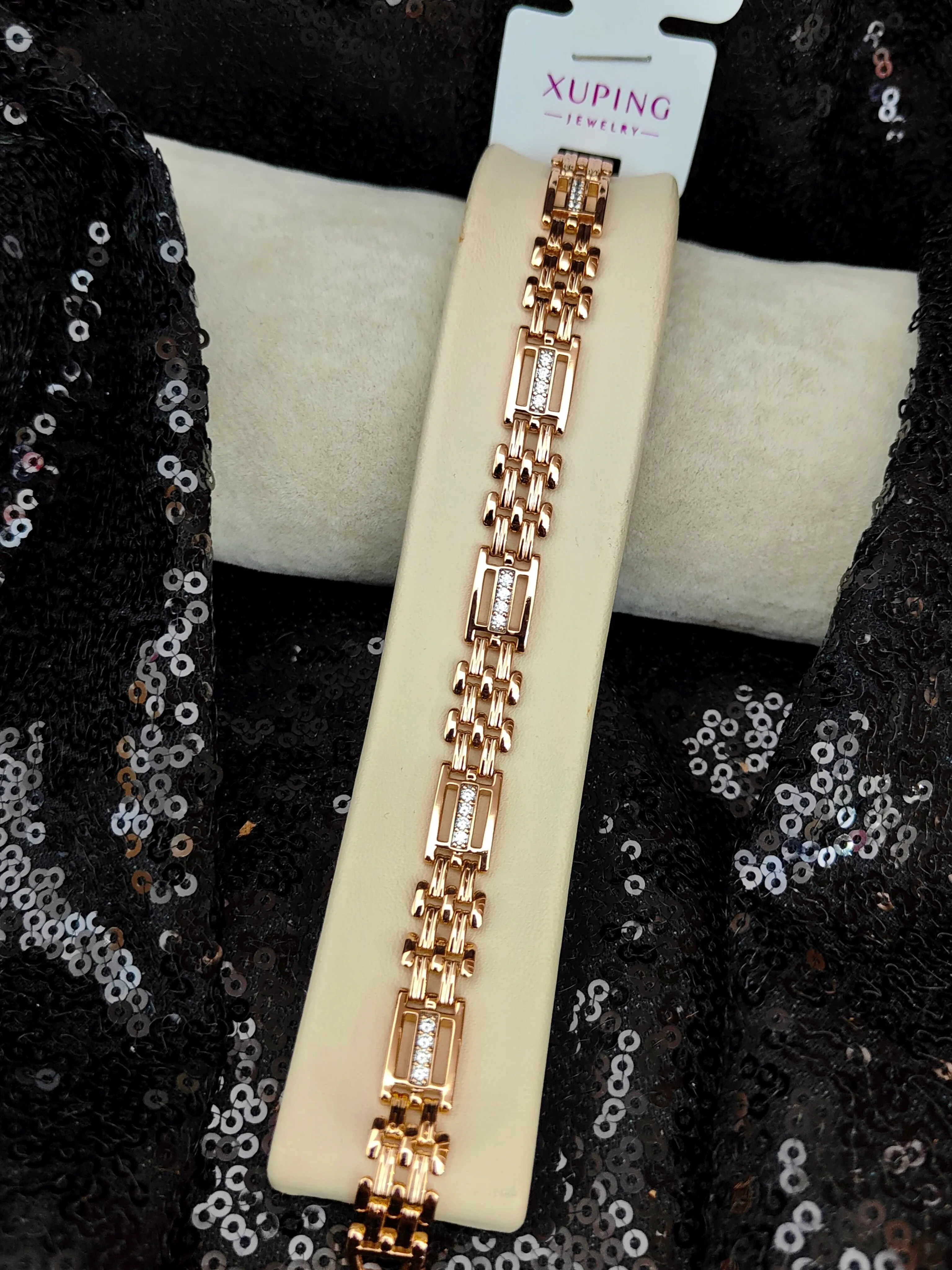 Xuping Vip Seri 18K Rose Gold Renk Bileklik - 6