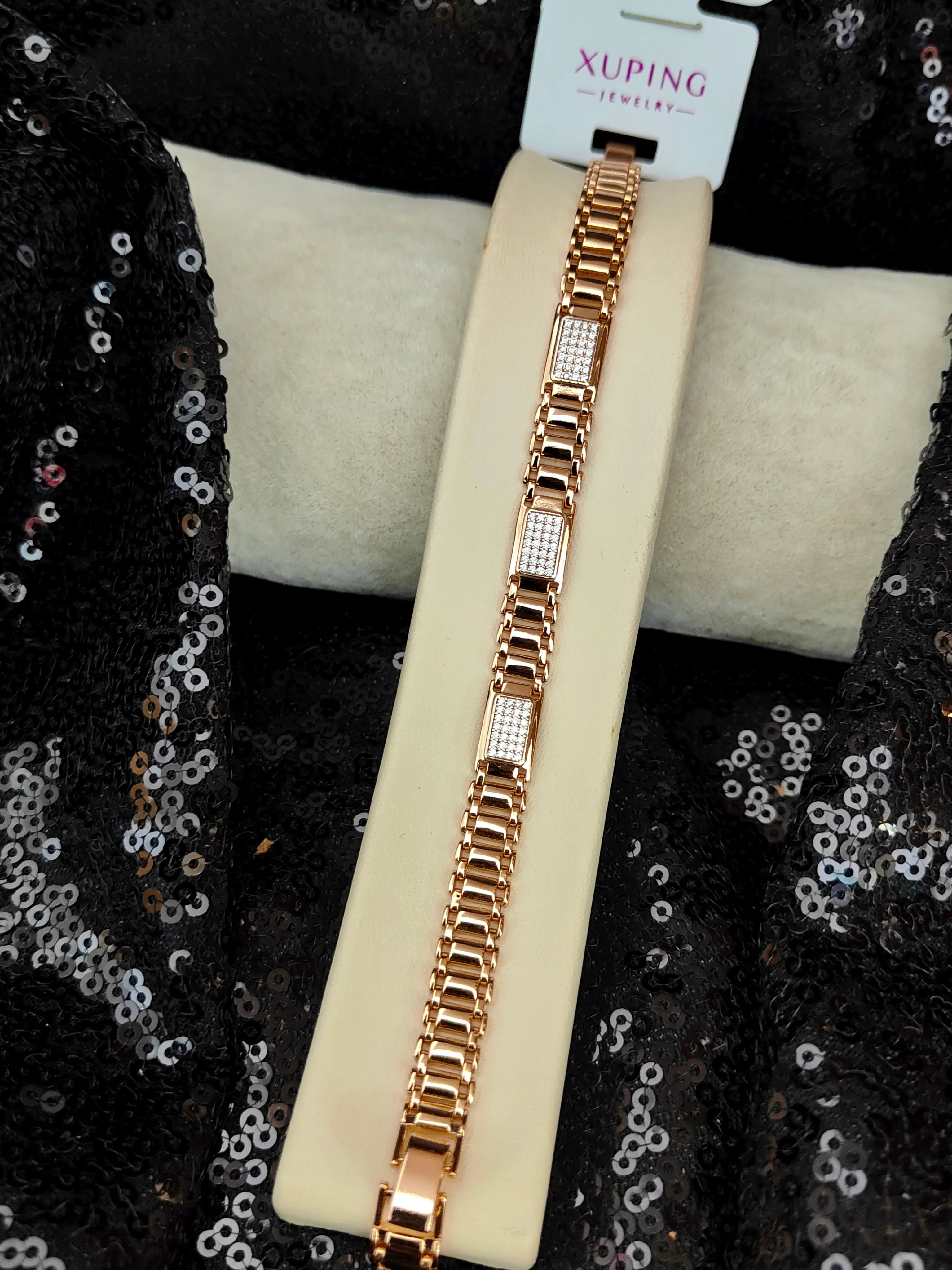 Xuping Vip Seri 18K Rose Gold Renk Bileklik