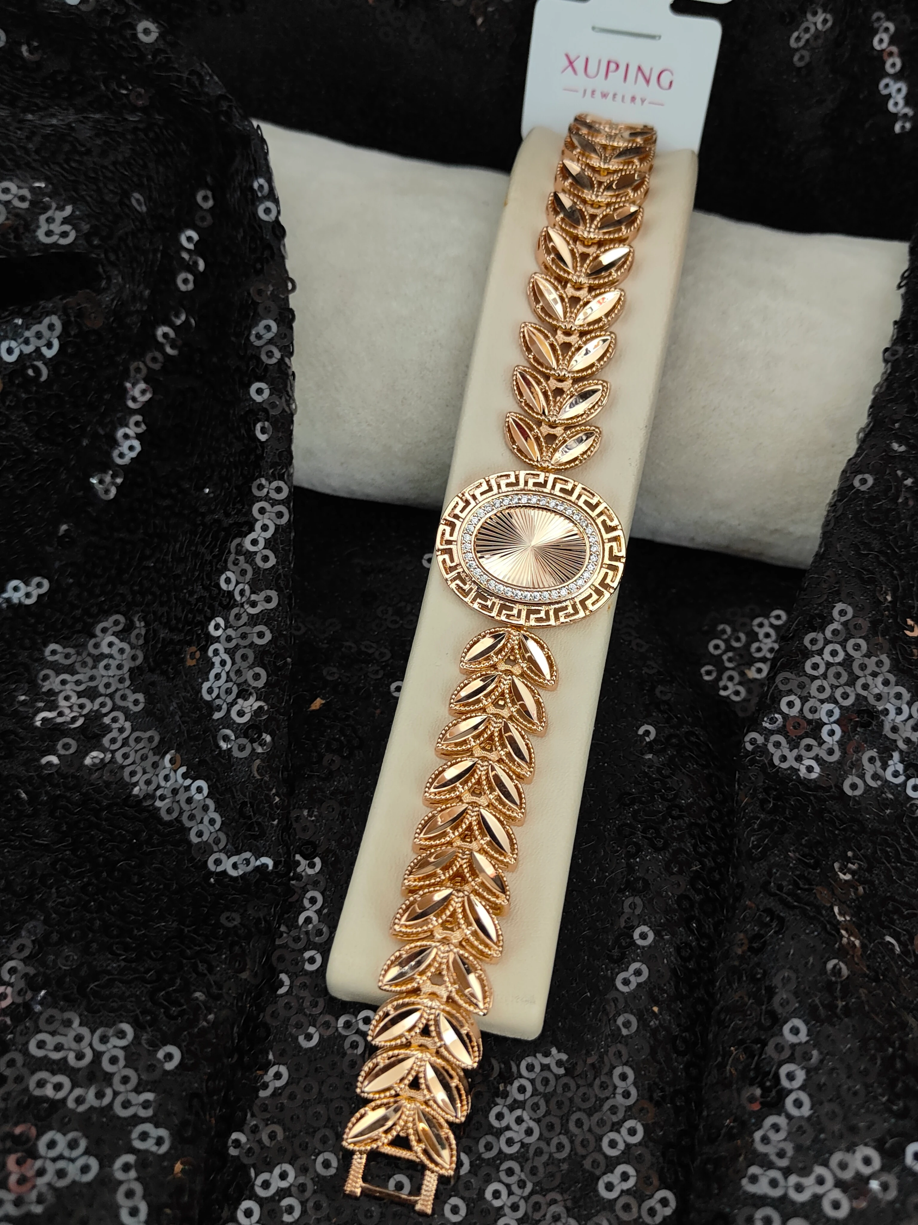 Xuping Vip Seri 18K Rose Gold Renk Bileklik