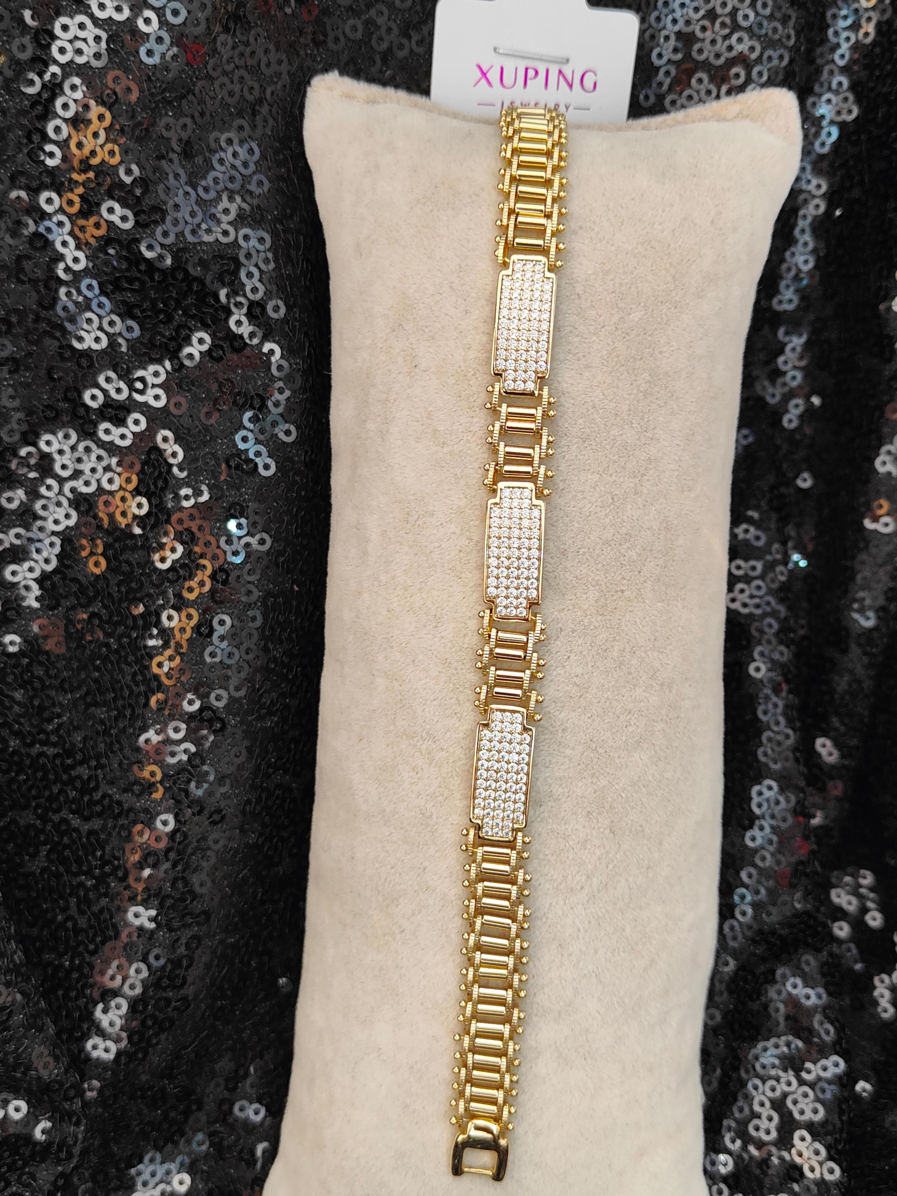Vip Seri Xuping Bileklik - Gold - 8
