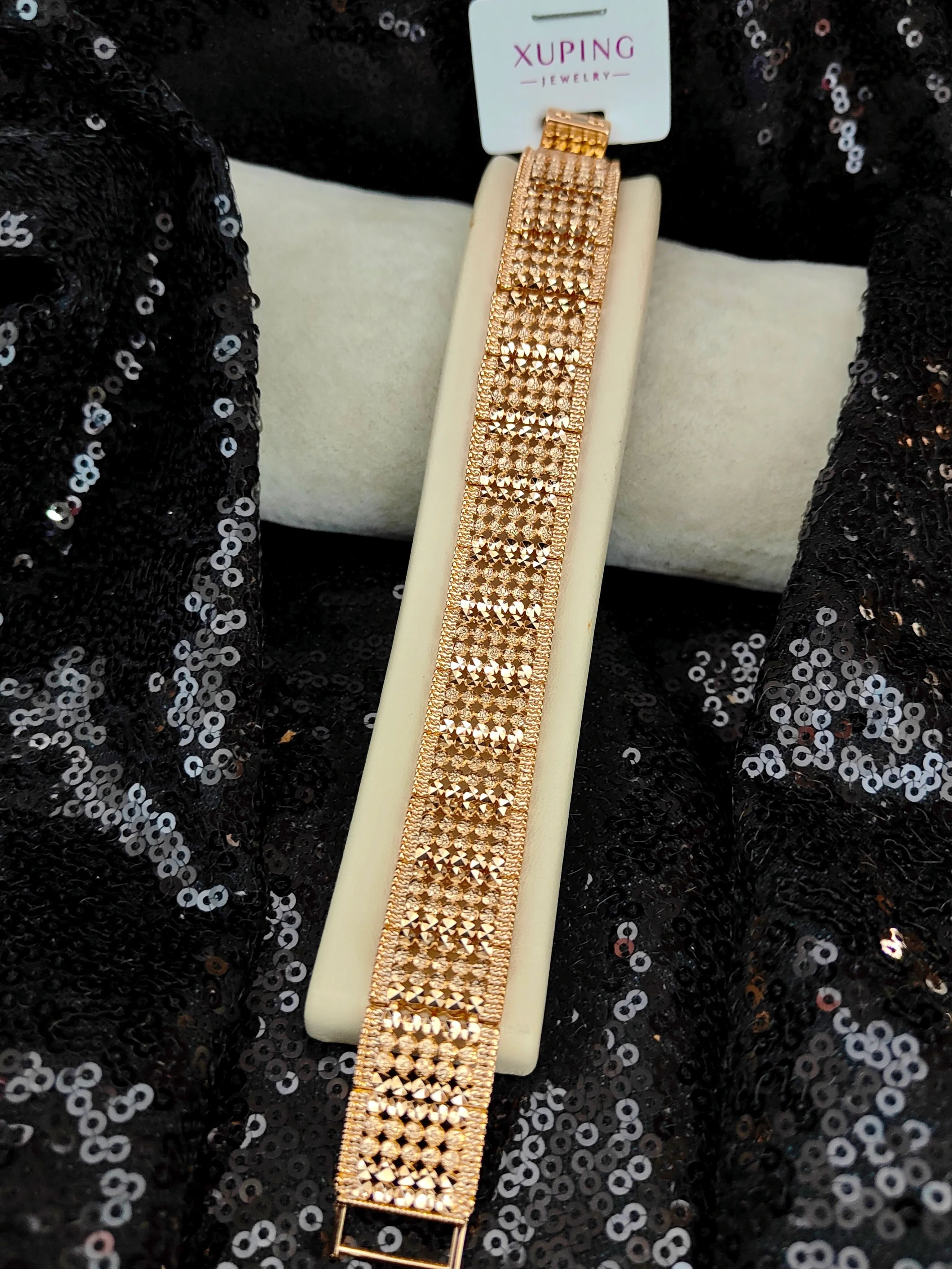 Xuping Vip Seri 18K Rose Gold Renk Bileklik - 9