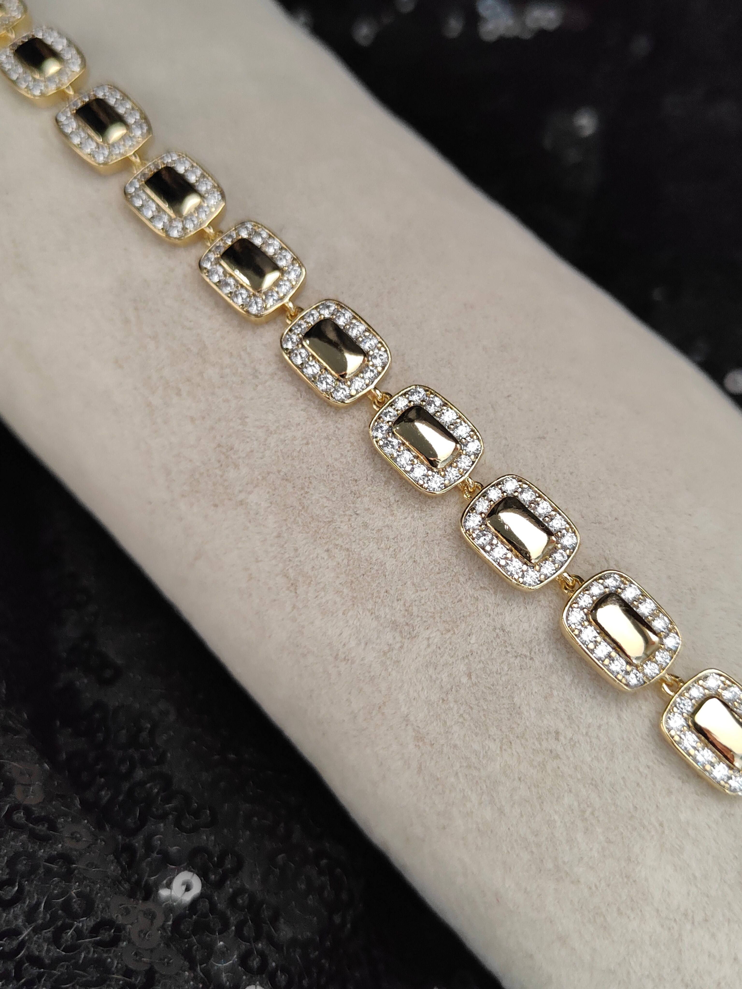 Vip Seri Xuping Bileklik - Gold - 4