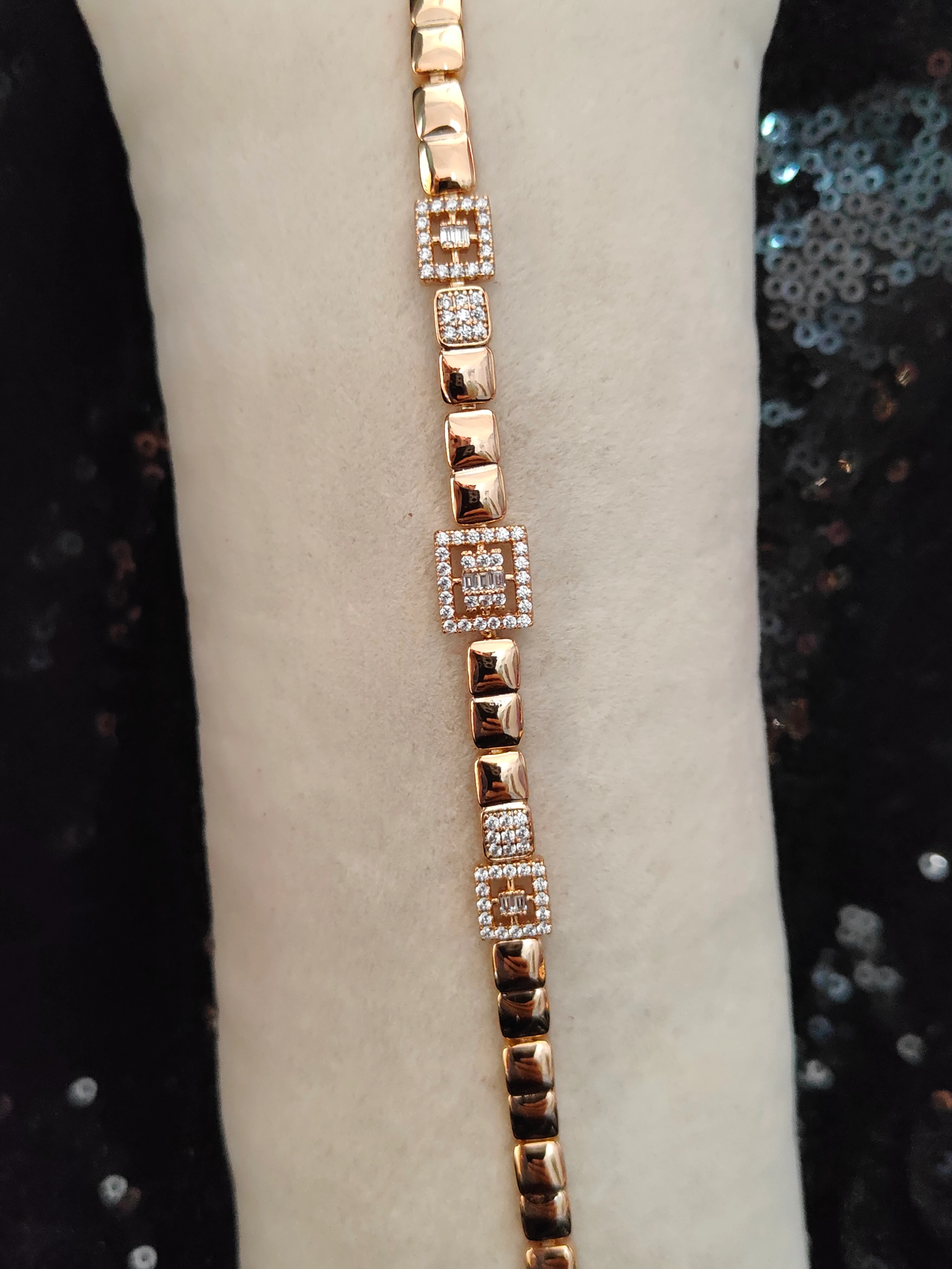 Vip Seri Xuping Bileklik - Rose Gold