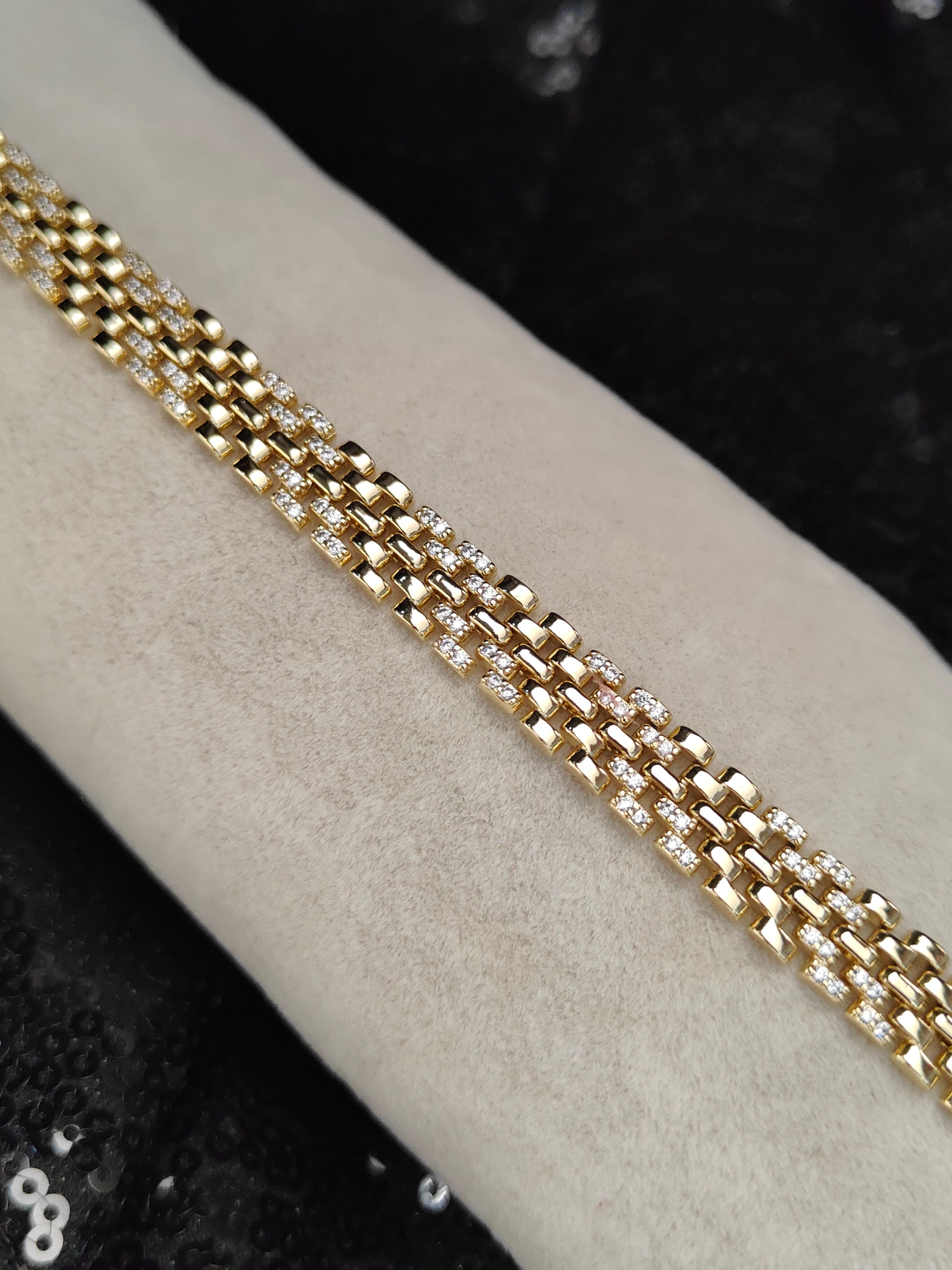 Vip Seri Xuping Bileklik - Gold - 7
