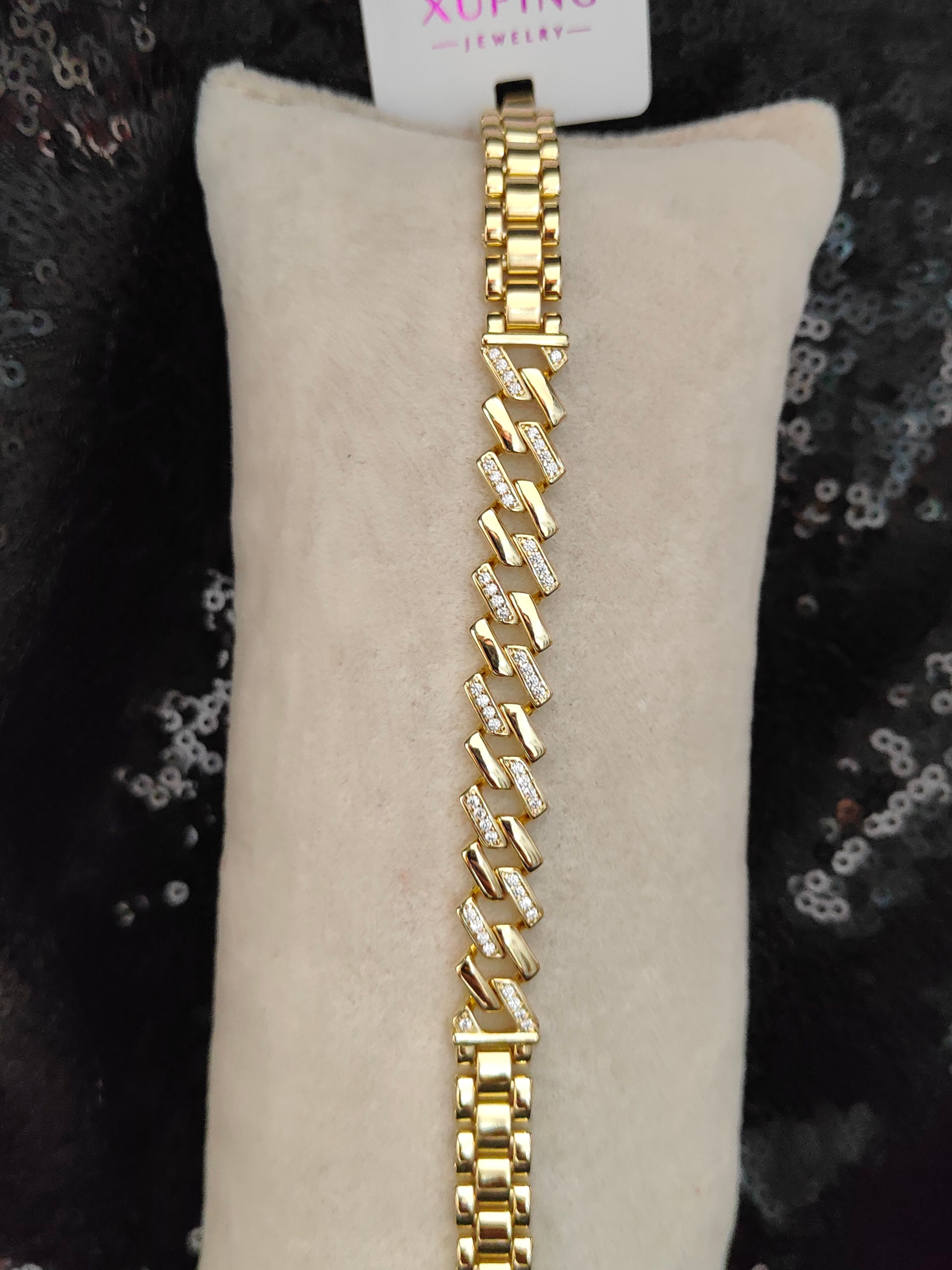 Vip Seri Xuping Bileklik - Gold - 7