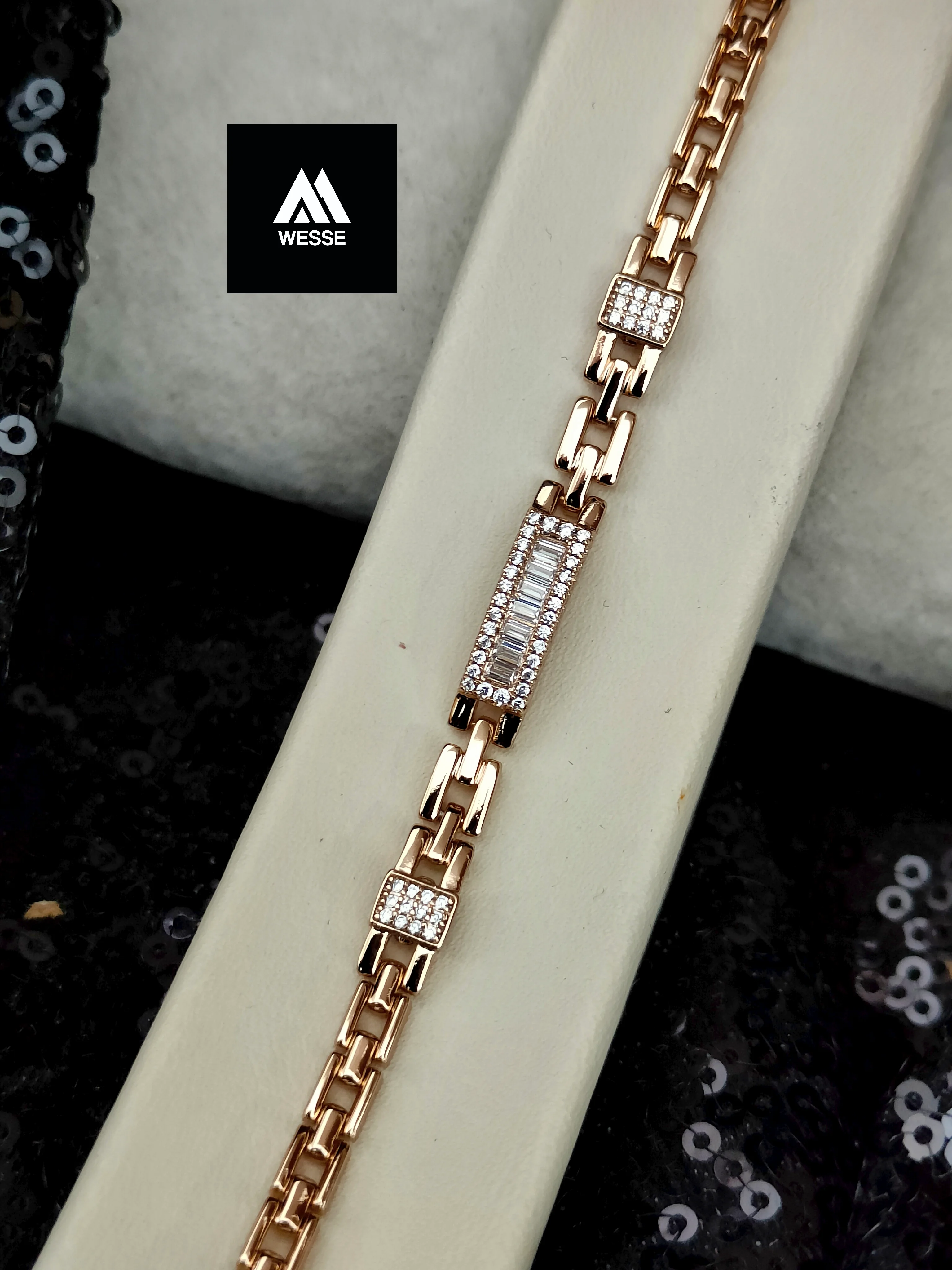 Xuping Vip Seri 18K Rose Gold Renk Bileklik