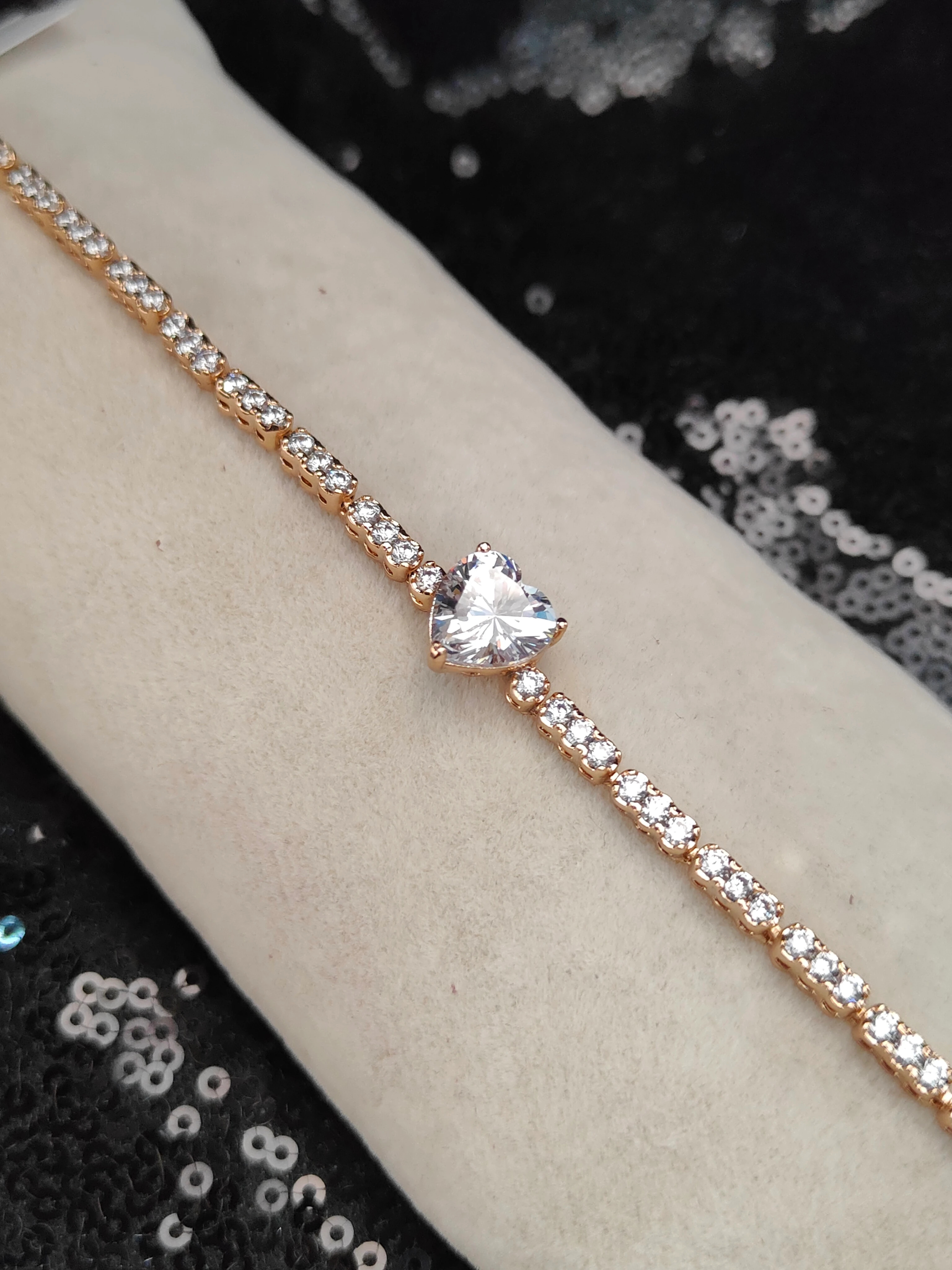 Vip Seri Xuping Bileklik - Rose Gold