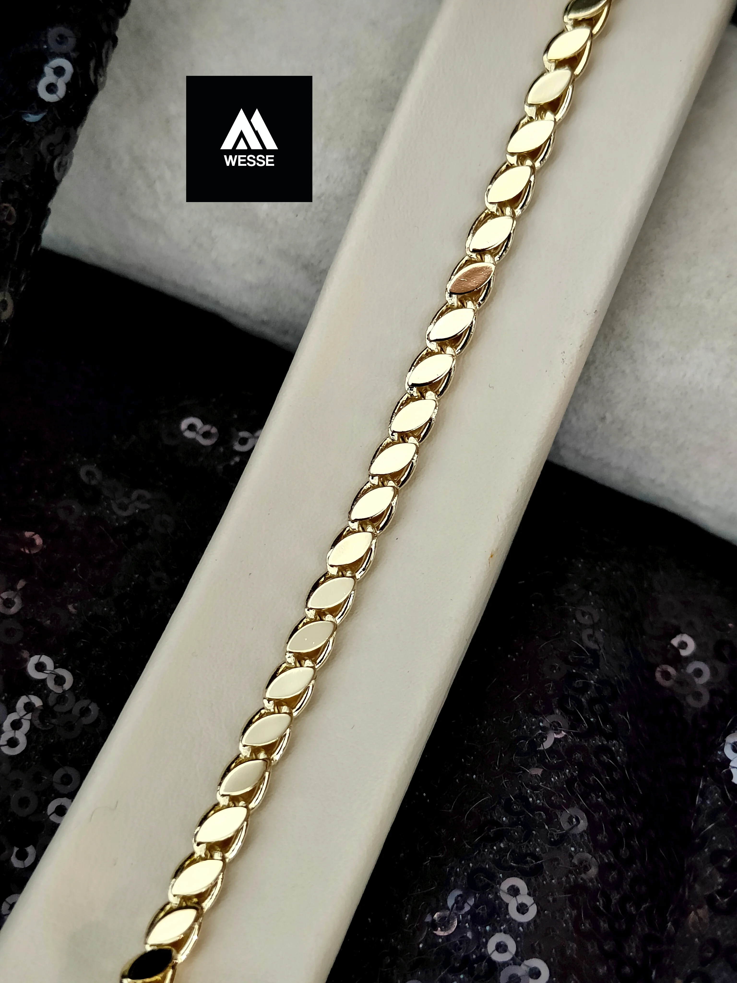 Xuping Vip Seri 14K Altın Renk Bileklik - 13