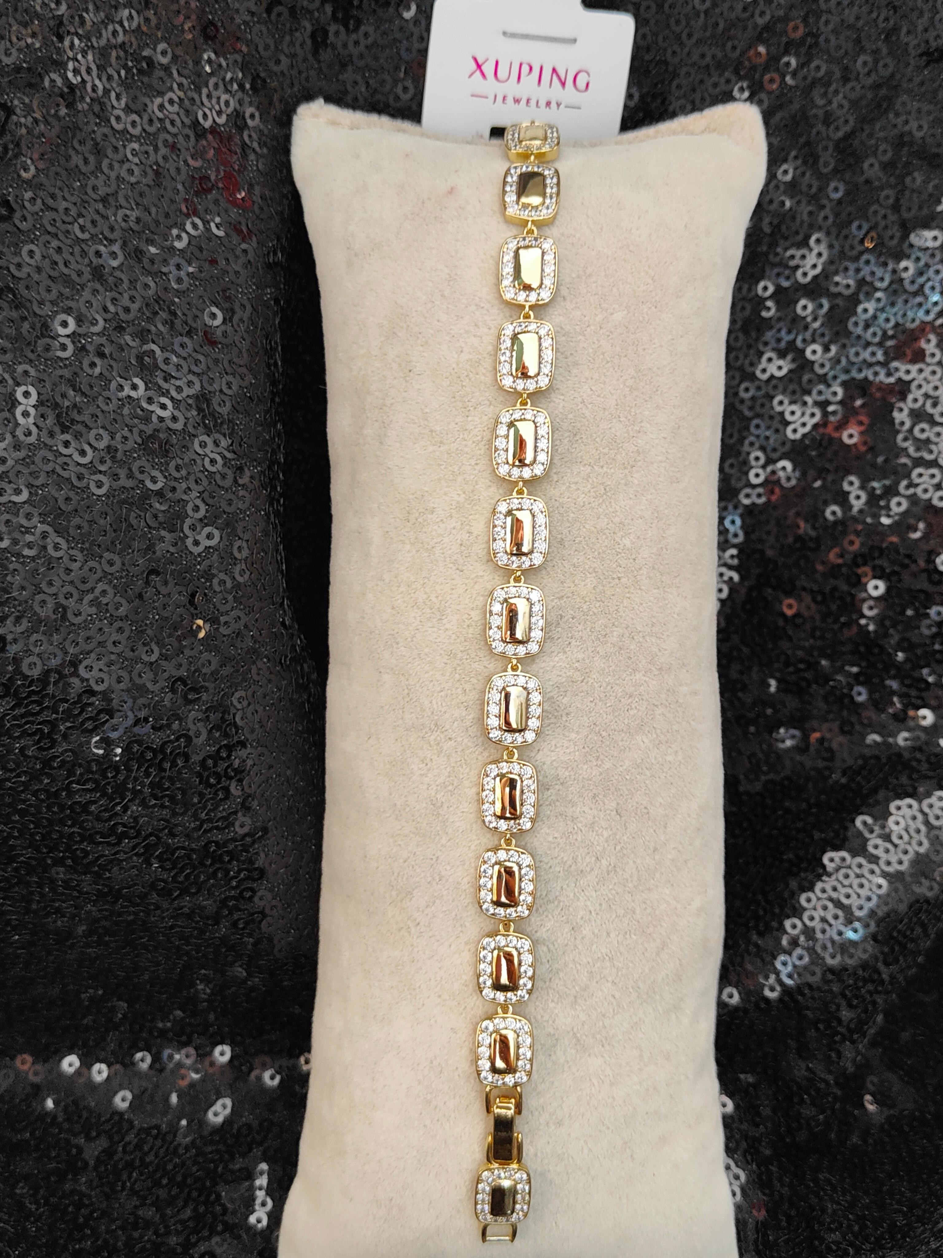 Vip Seri Xuping Bileklik - Gold - 4