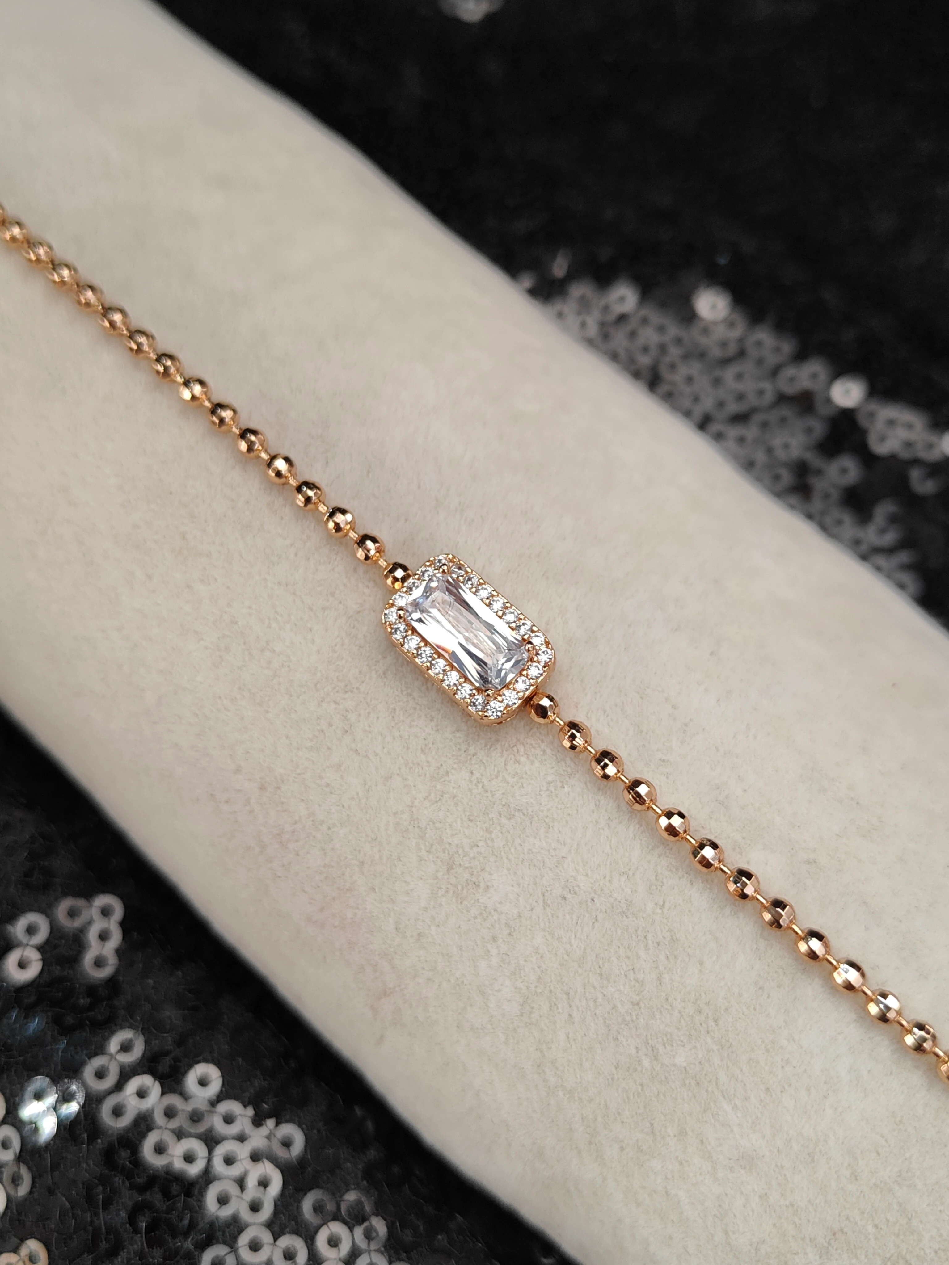 Vip Seri Xuping Bileklik - Rose Gold