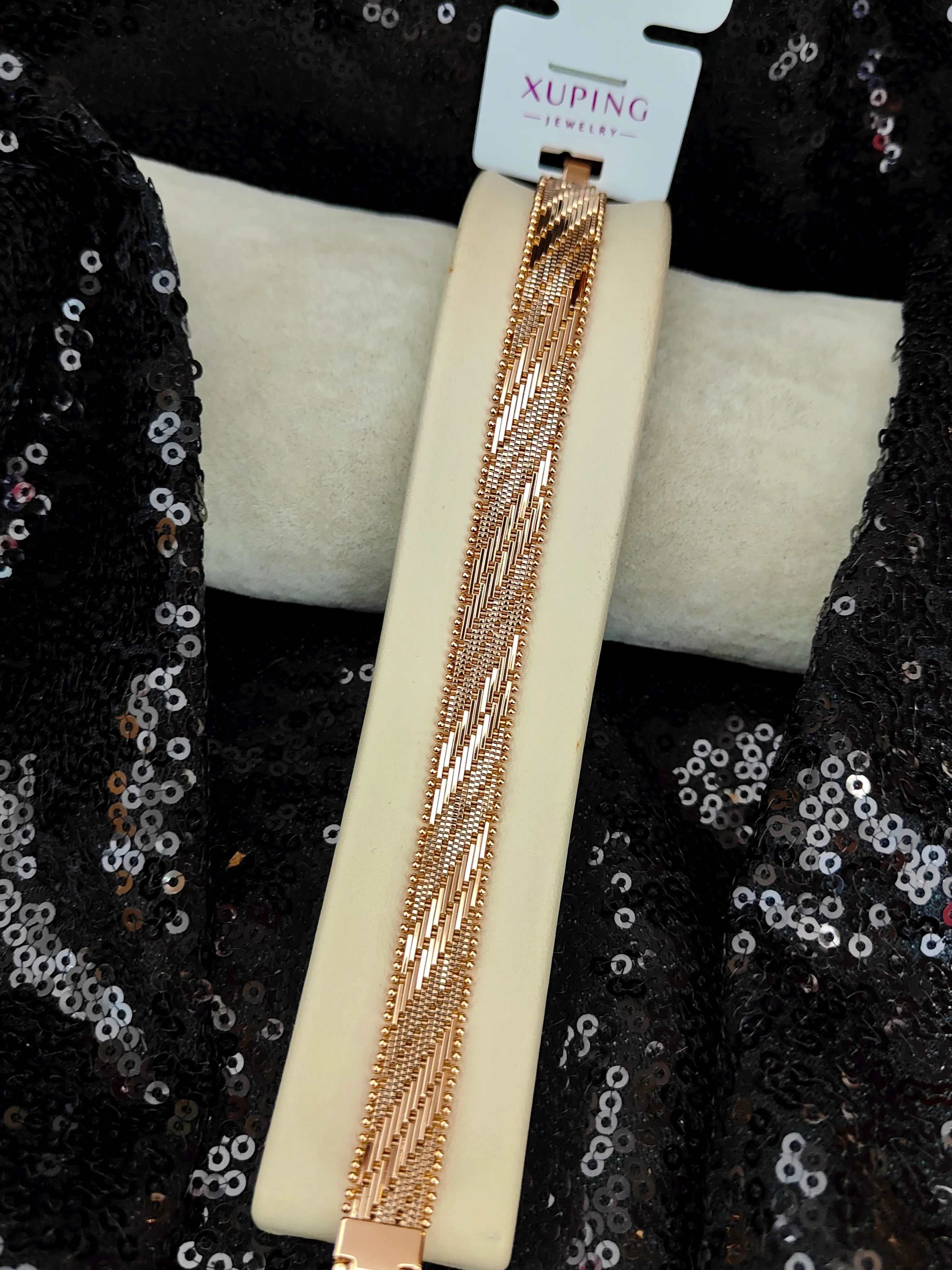 Xuping Vip Seri 18K Rose Gold Renk Bileklik - 8