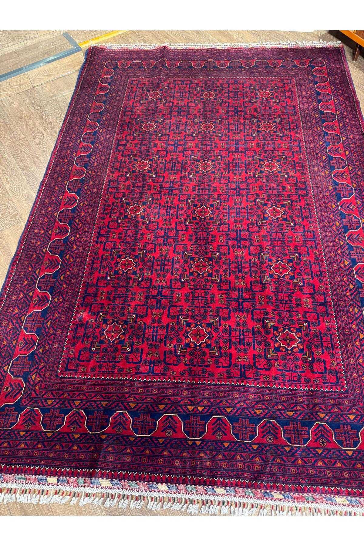 AFGANİSTAN BİLİCİK HALISI 202X313CM YÜN EL DOKUMA TABAN HALISI