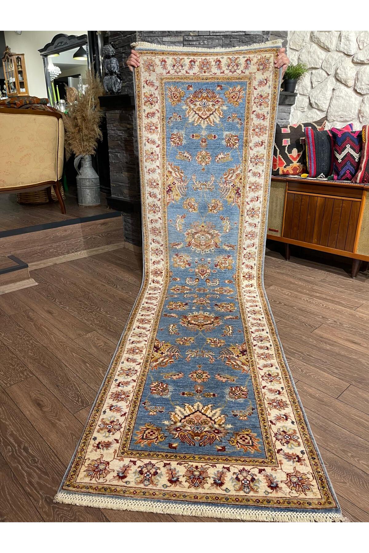 Afgan El dokuma Uşak Yolluk 82x308