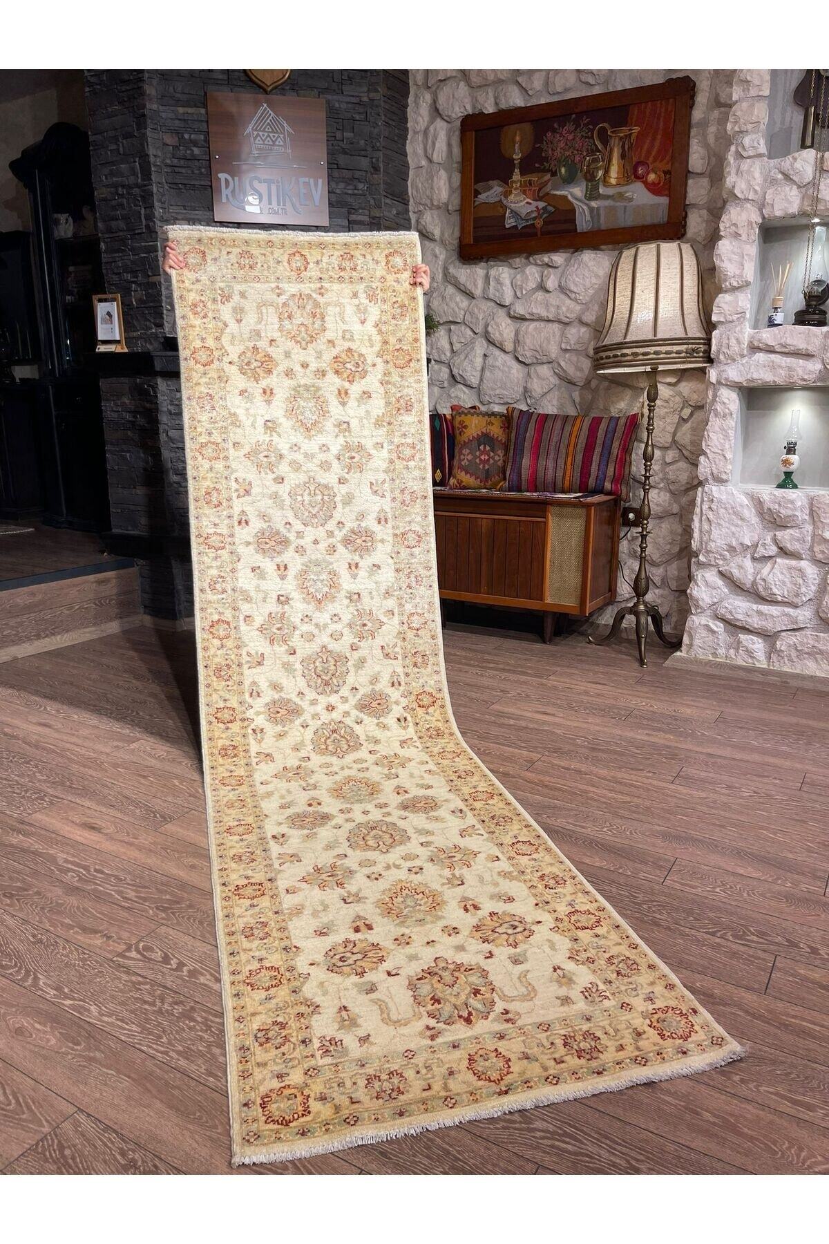 Afgan El Dokuma Yün Uşak Yolluk - Uşak Model 306x79