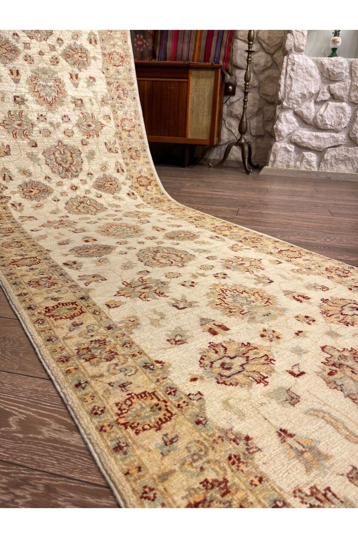 Afgan El Dokuma Yün Uşak Yolluk - Uşak Model 306x79