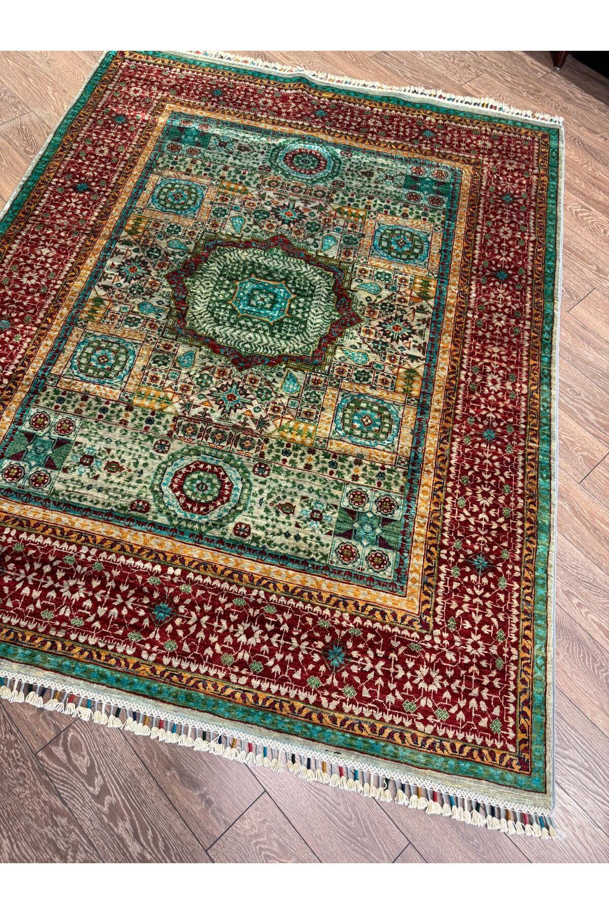 Afgan El dokuma Memlük Halısı 155x203