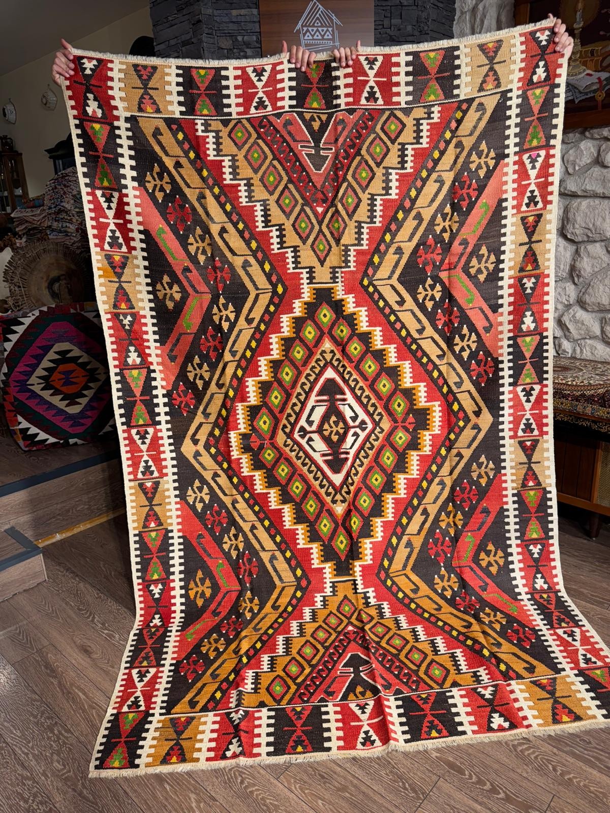 Kayseri Avşar El Dokuma Kilim – 80 Yaşında
