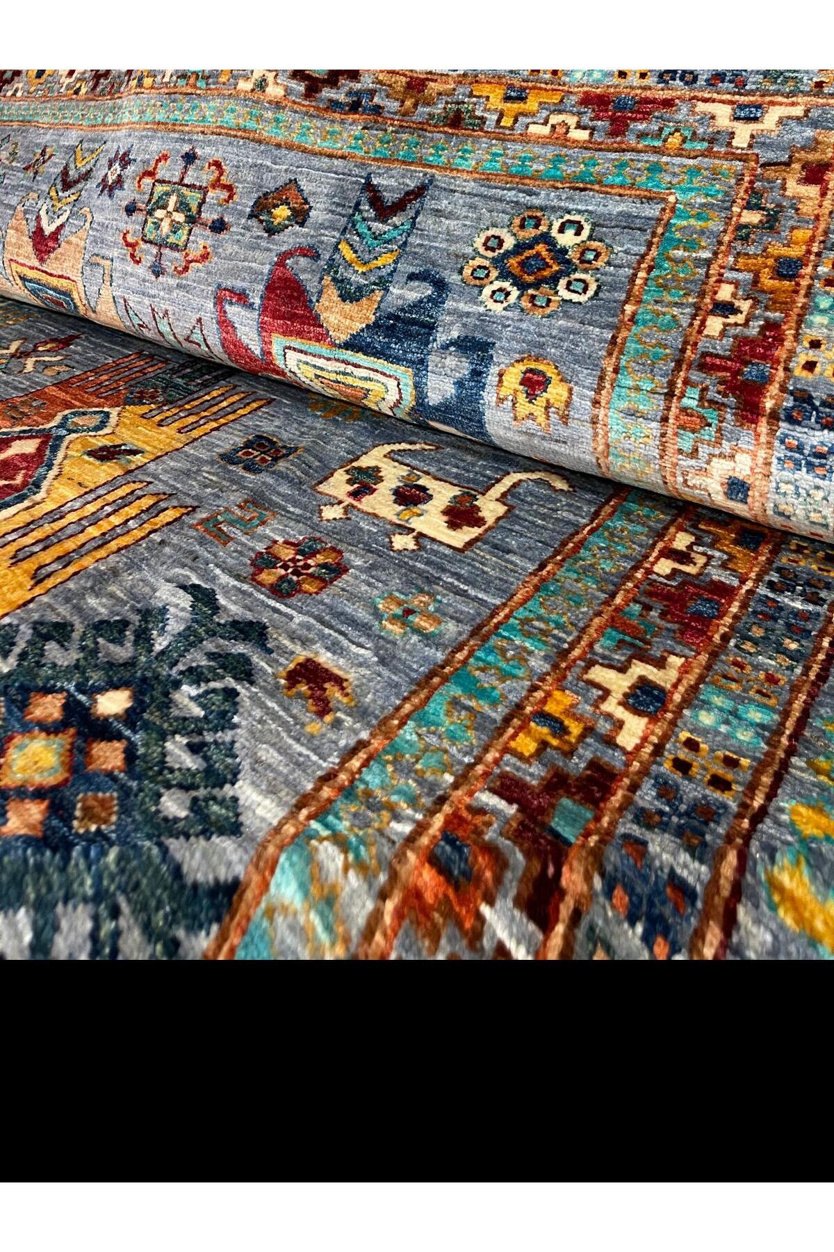 El dokuma Afgan Yün Vezir Halısı