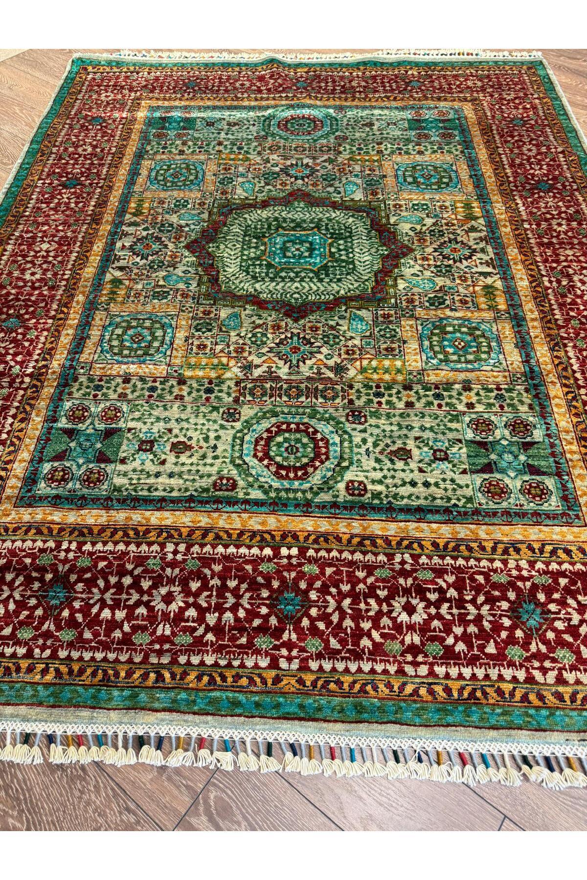 Afgan El dokuma Memlük Halısı 155x203